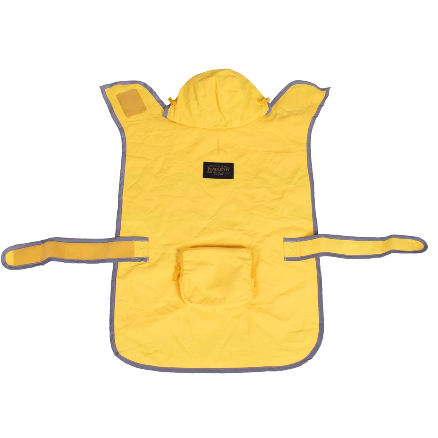 Pendleton Pet Waterproof Dog Rain Coat - Yellow w/Glacier Lining