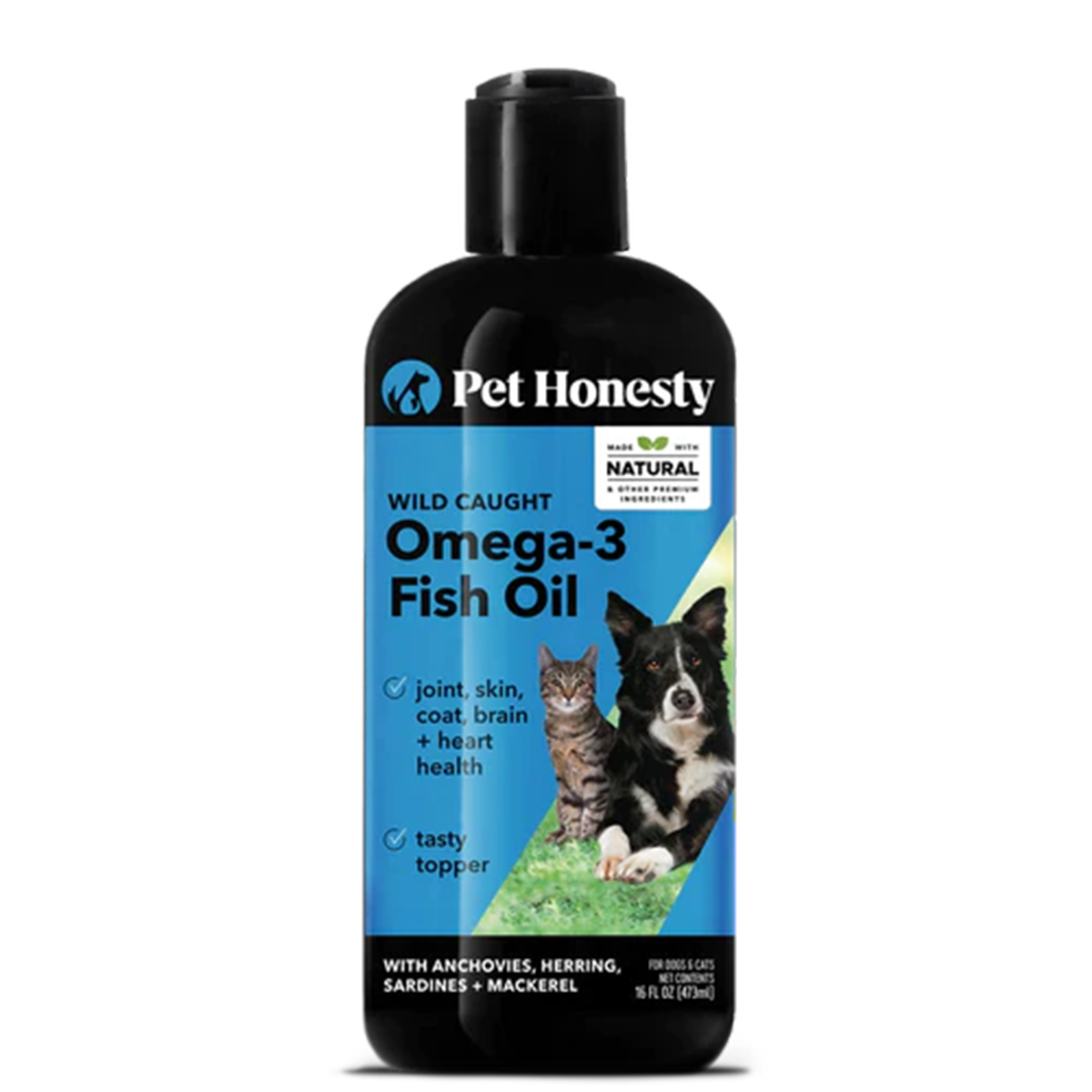 Pet Honesty Omega-3 Fish Oil Dog & Cat Supplement