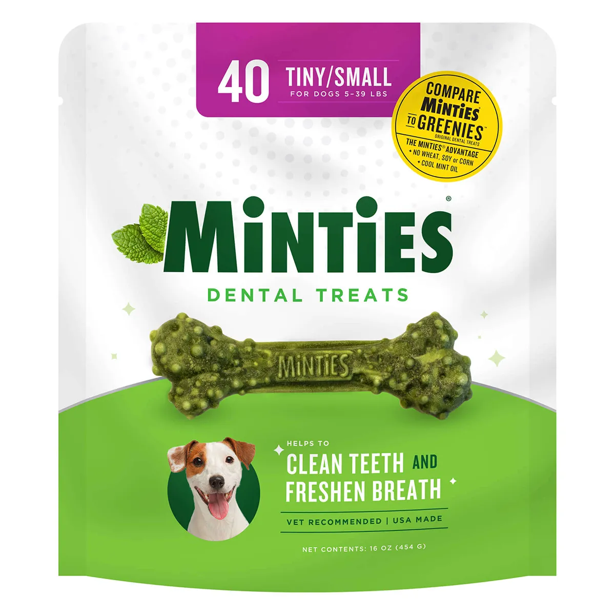 PetIQ Minties Dog Dental Treats - Tiny/Small