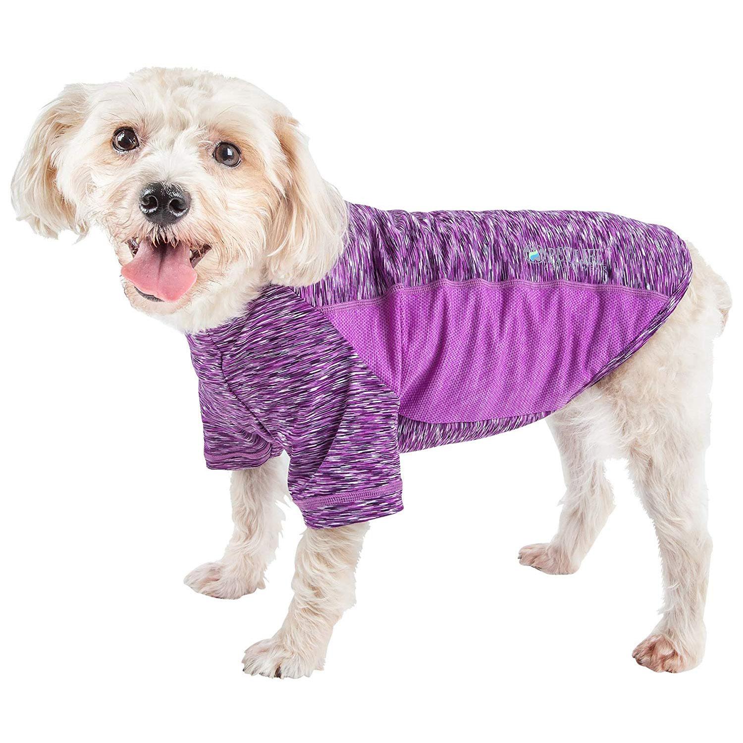 Pet Life ACTIVE Warf Speed Performance Dog T-Shirt - Purple Heather