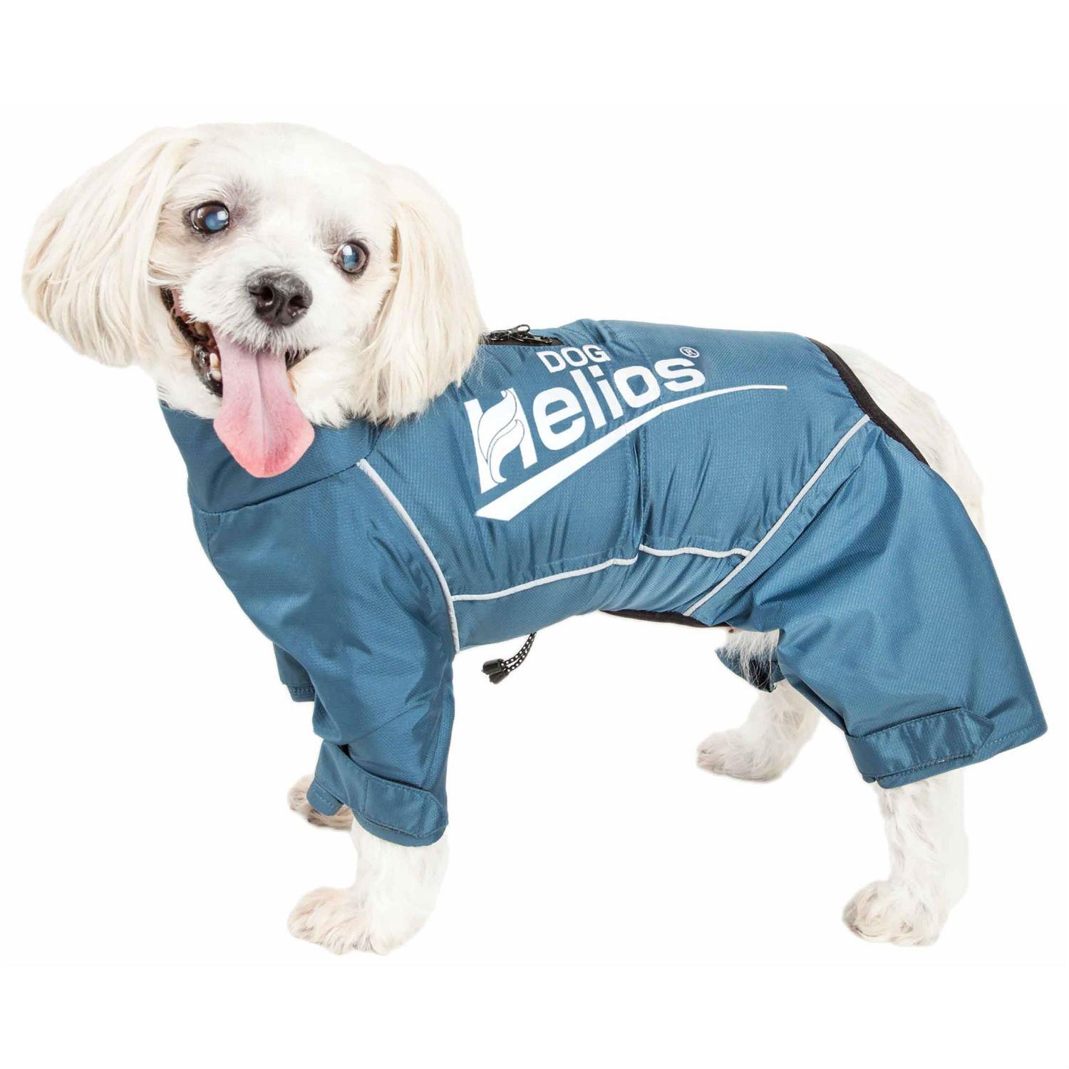Pet Life Helios Hurricanine Full Body Dog Coat w/ Heat Reflective Technology - Blue