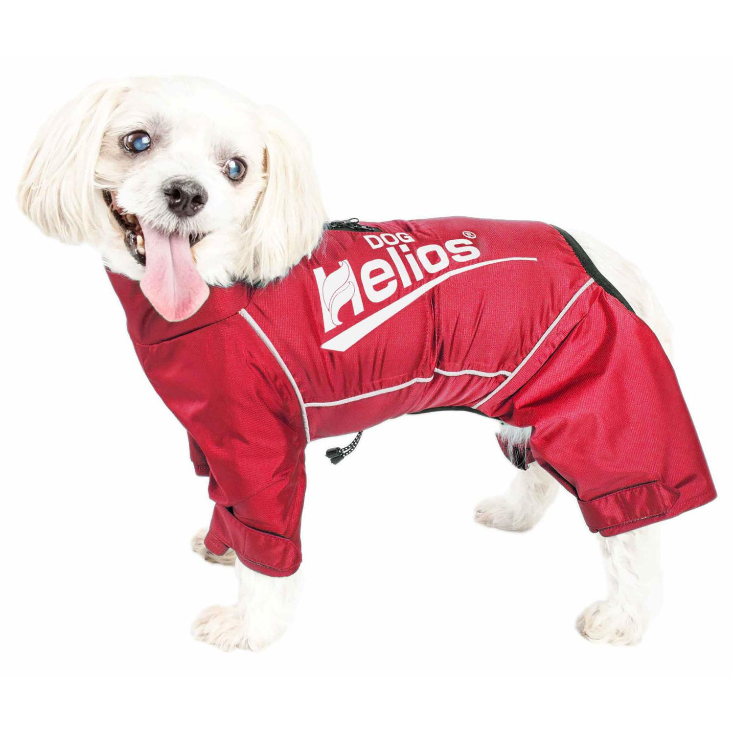 Pet Life Helios Hurricanine Full Body Dog Coat w/ Heat Reflective Technology - Sporty Red
