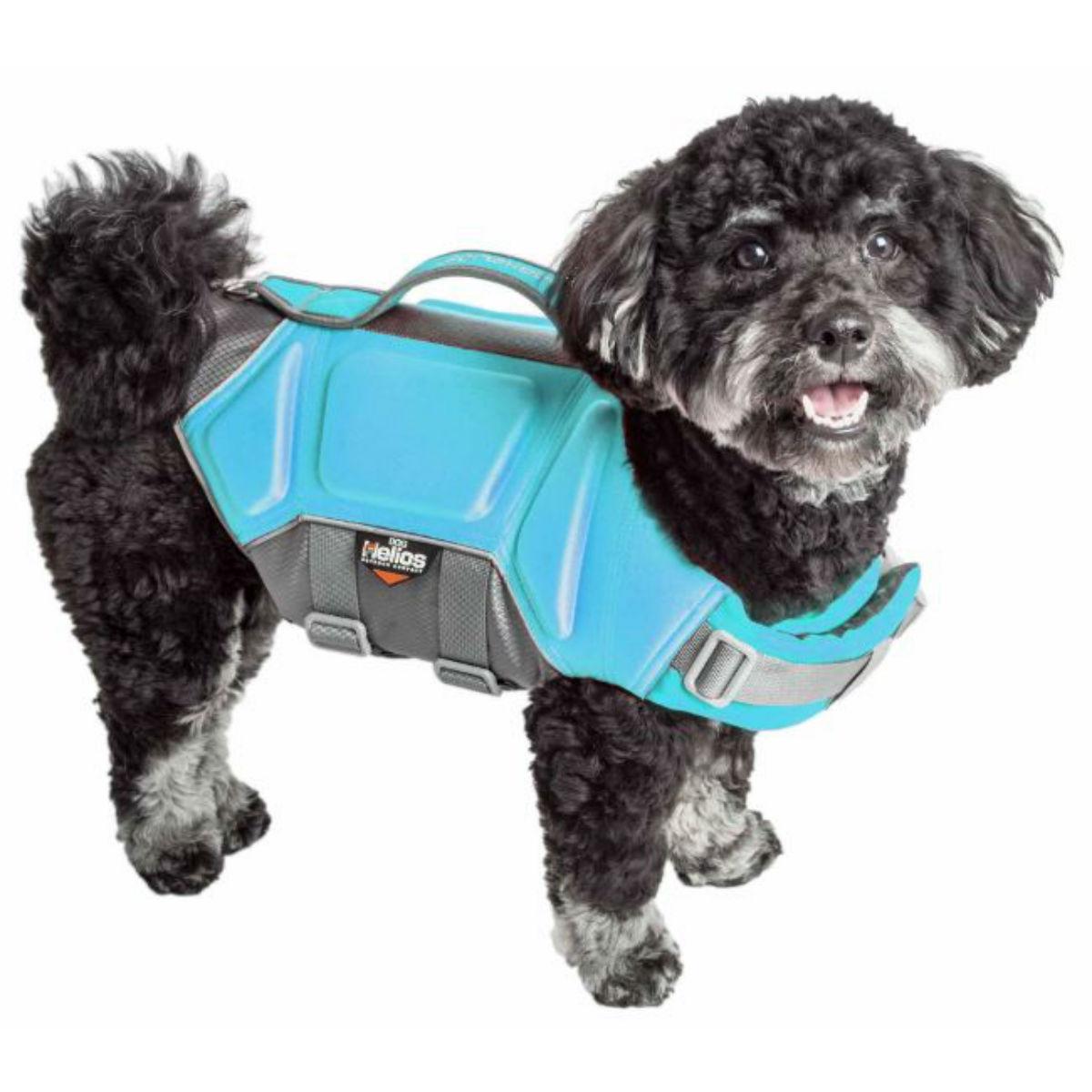 Pet Life Helios Tidal Guard Dog Life Jacket Vest - Light Blue
