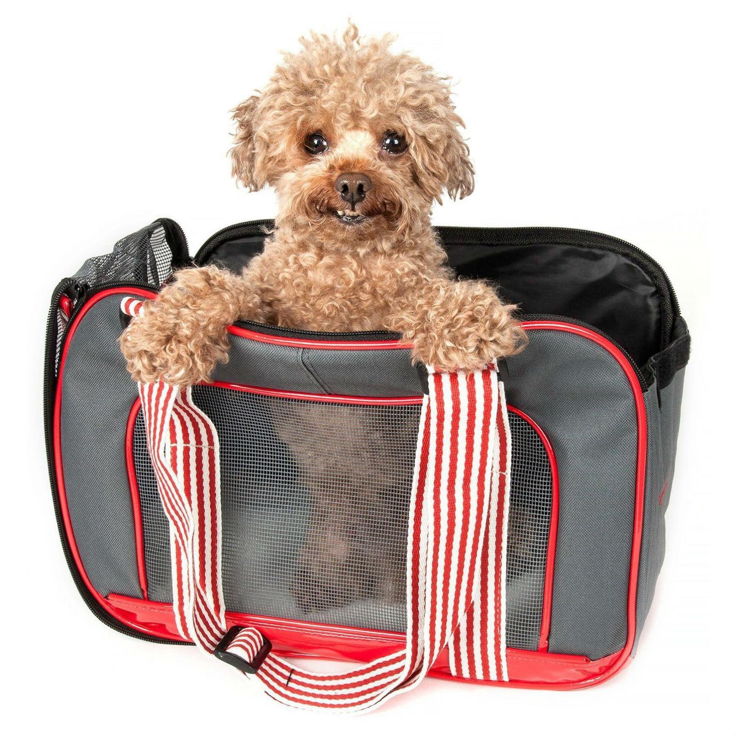 Pet Life Candy Cane Striped Dog Carrier