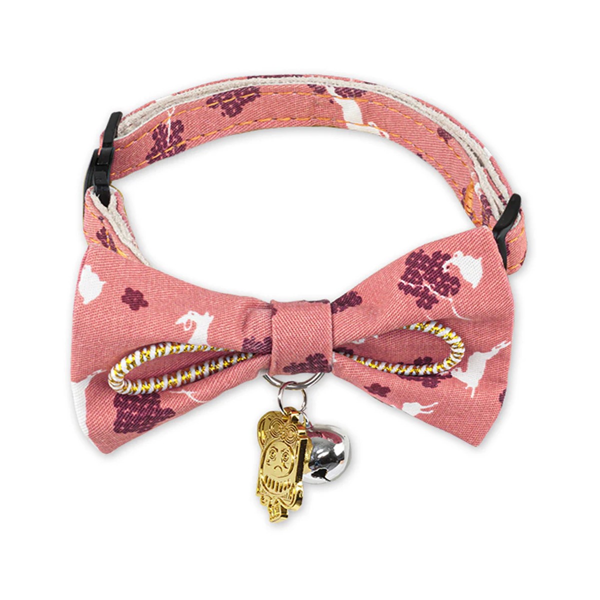 Pet Life Touchcat Glampurr Designer Cat Collar with Bow - Pink