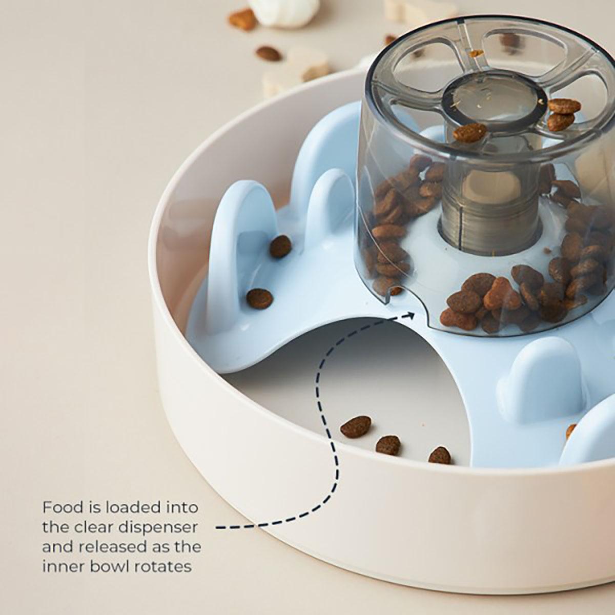  The UFO Interactive Push Button Food Treat Dispenser Bowl for  Dogs and Puppy for Fun Slow Feeding Puzzle Feeder : Pet Supplies