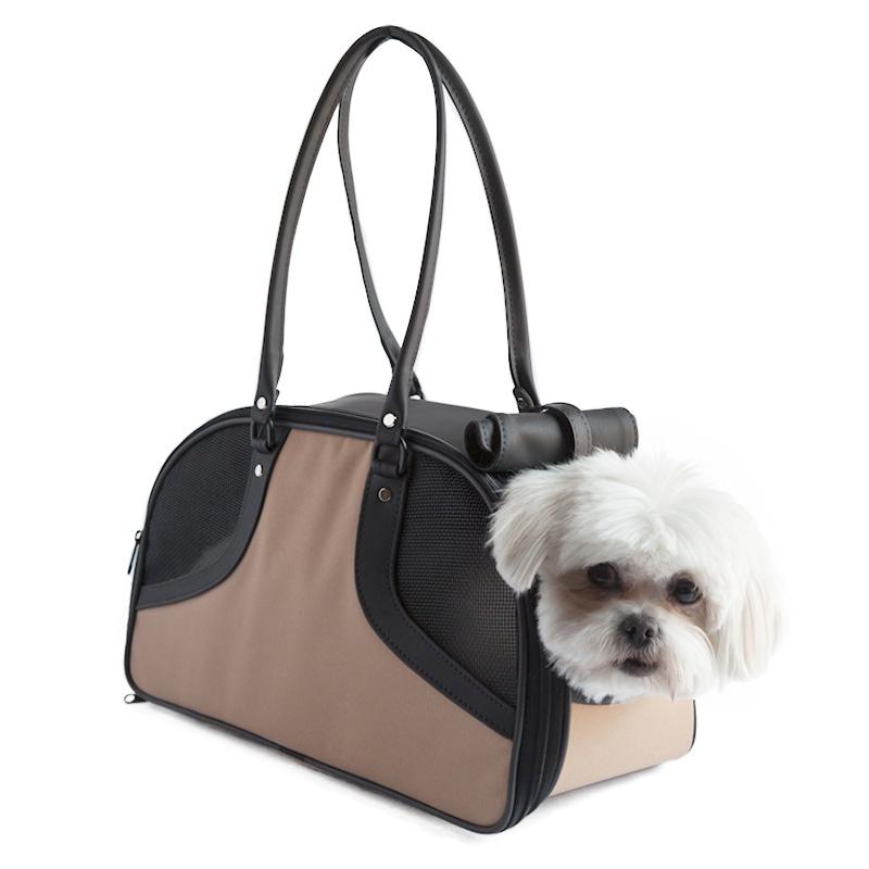 Petote Roxy Dog Carrier Handbag - Khaki