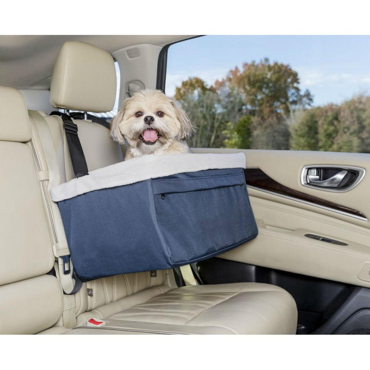 PetSafe Happy Ride Dog Booster Seat - Navy | BaxterBoo