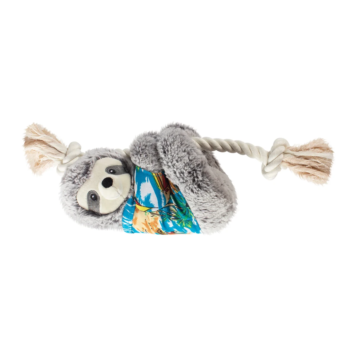 PetShop by Fringe Studio Sloth Plush Rope Dog Toy - Summer Ray the Sloth