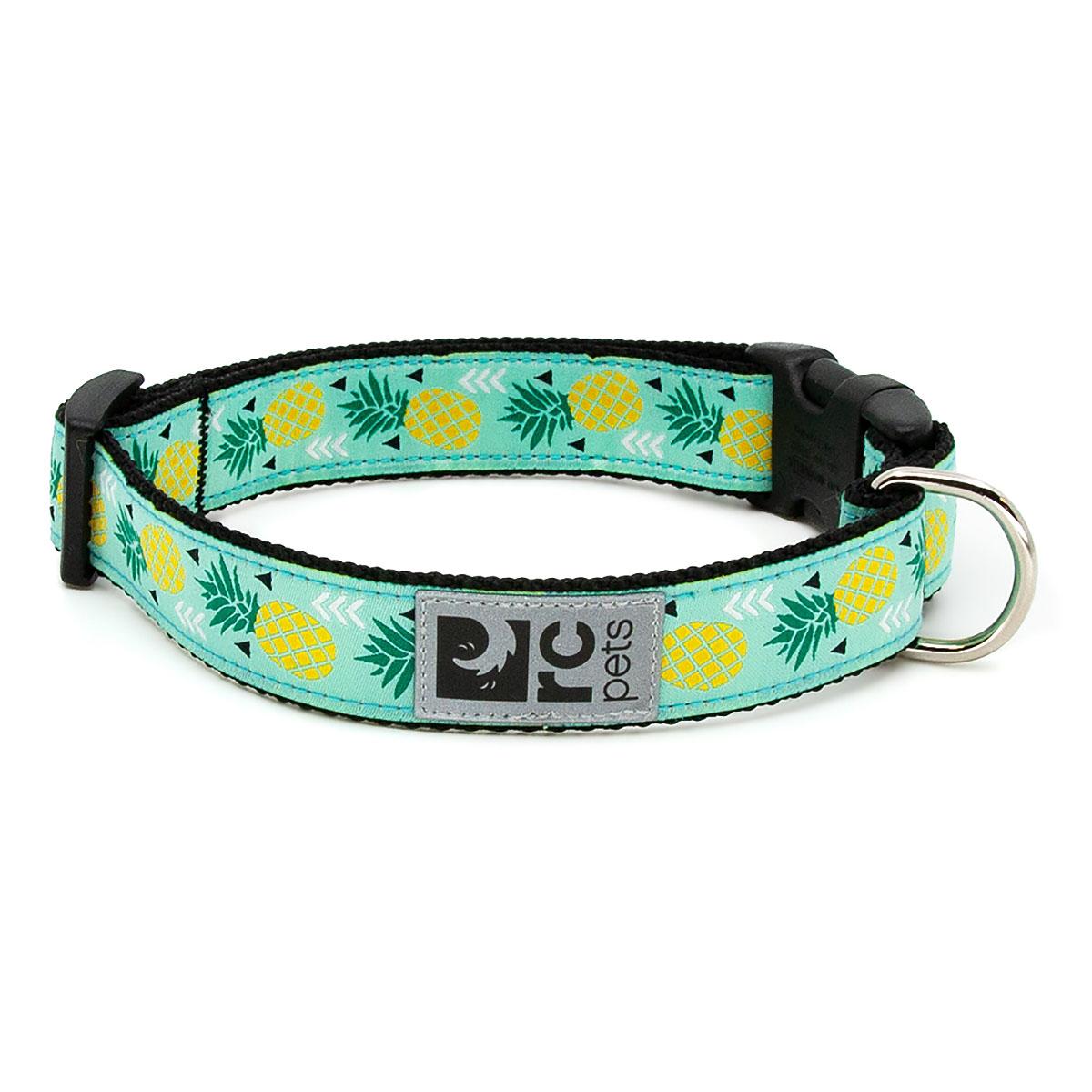 Pineapple Parade Adjustable Clip Dog Collar