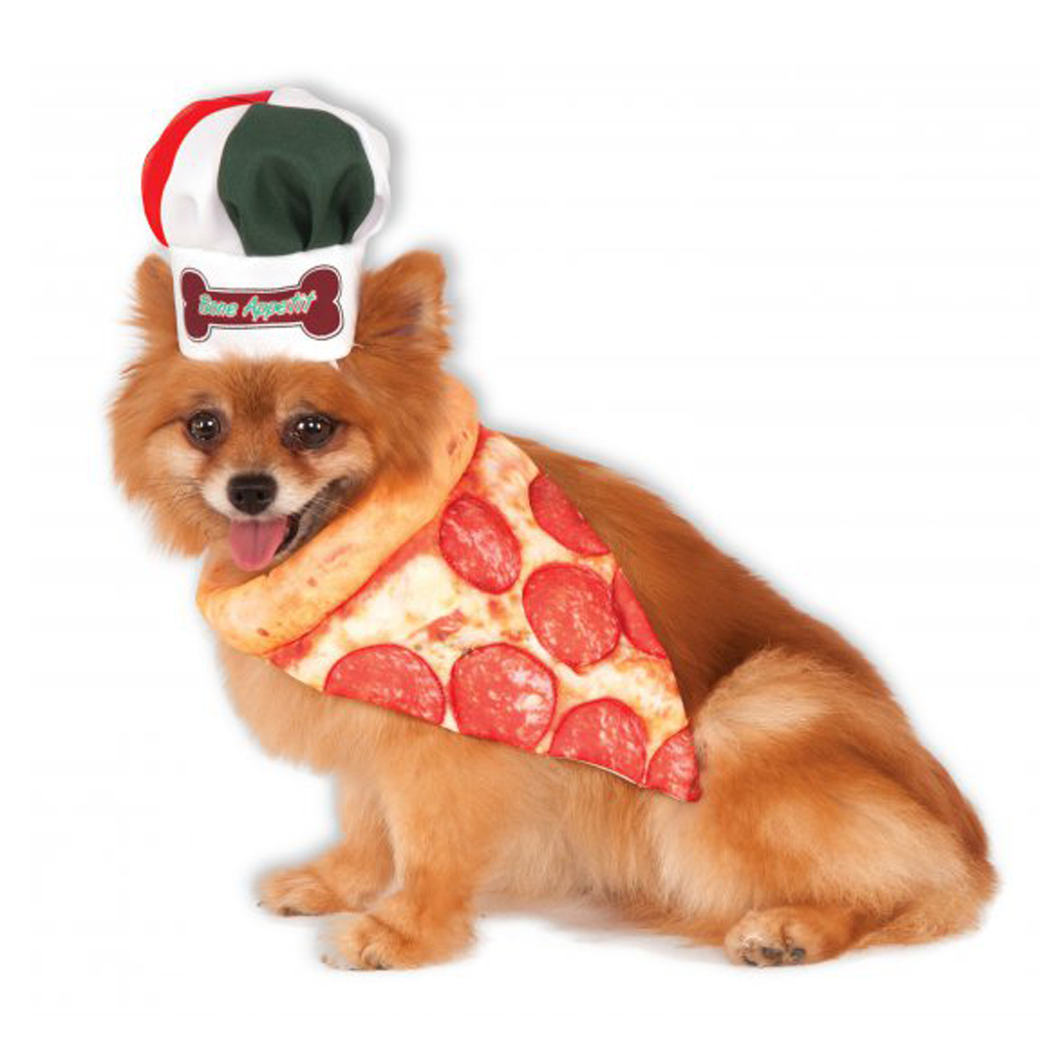 Pizza Chef Bandana Dog Costume Set