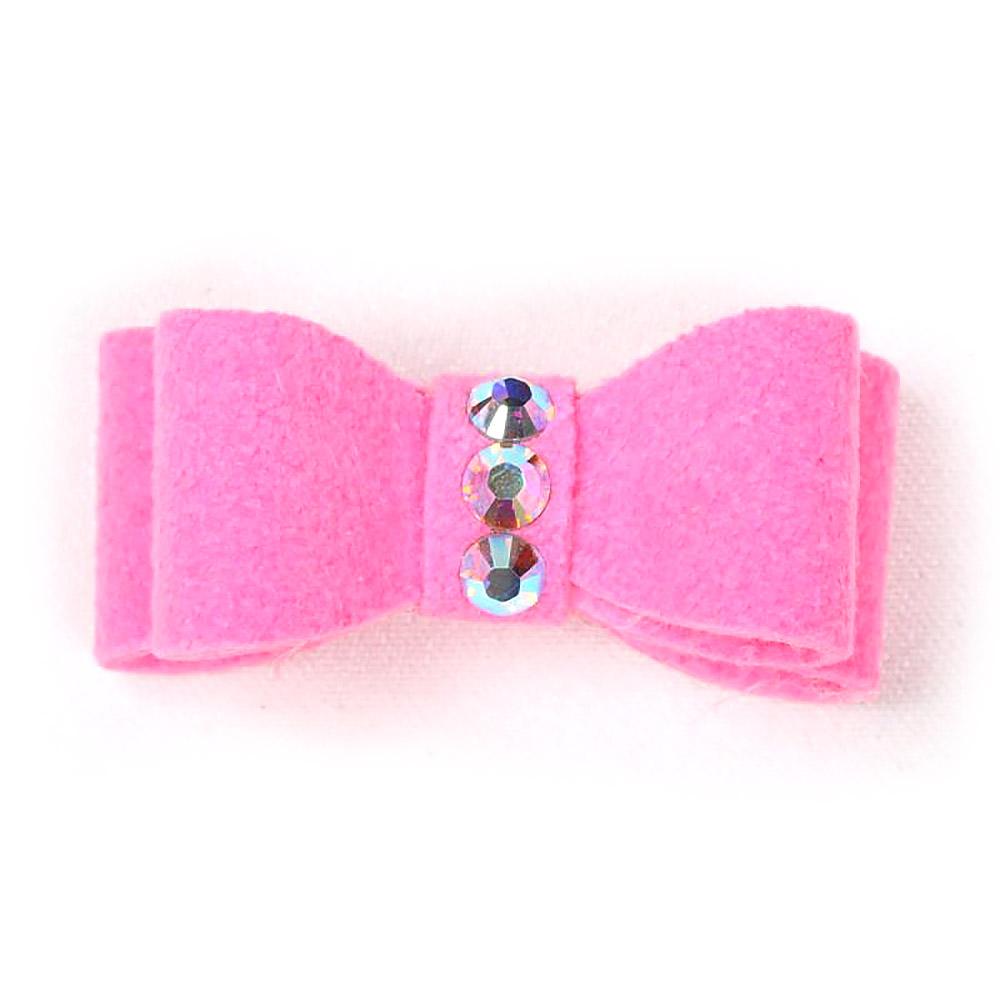 Susan Lanci Dog Hair Bow 2-Piece Set - Perfect Pink