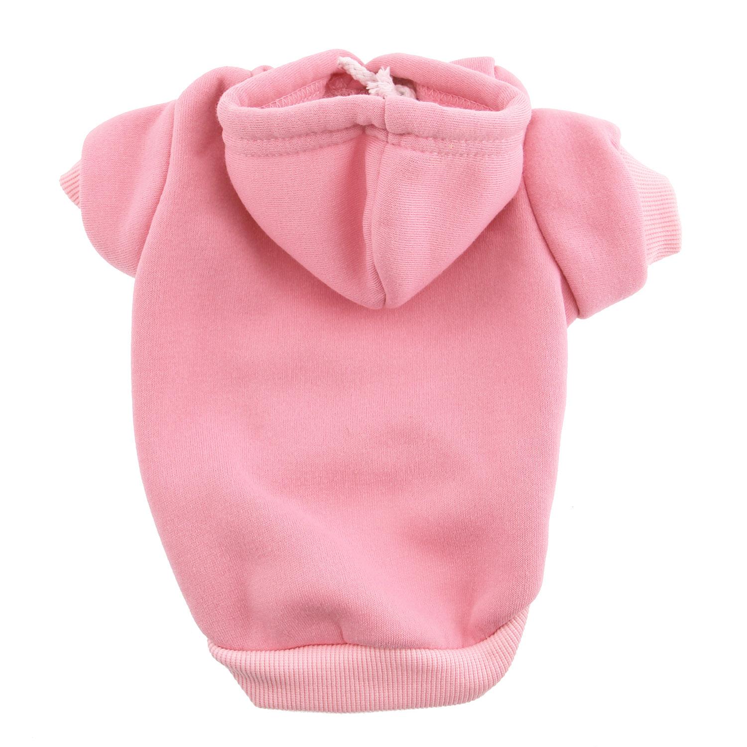 Plain Dog Hoodie - Pink with Same Day Shipping | BaxterBoo