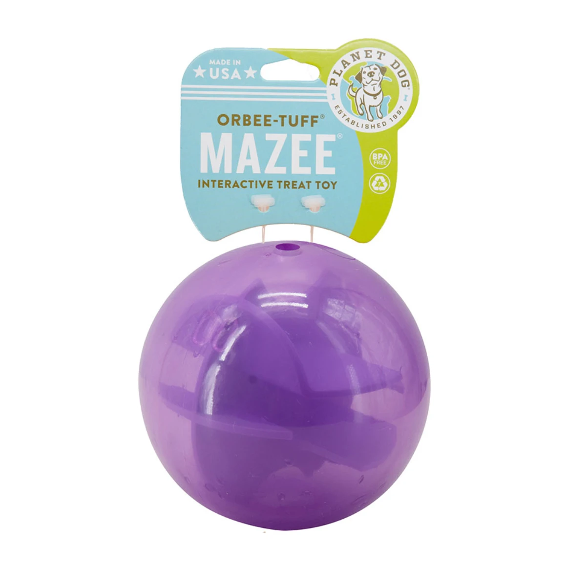 Planet Dog Orbee-Tuff Mazee Dog Toy - Purple