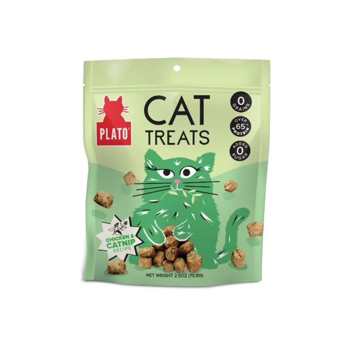 Plato Air-Dried Cat Treats - Chicken with Catnip