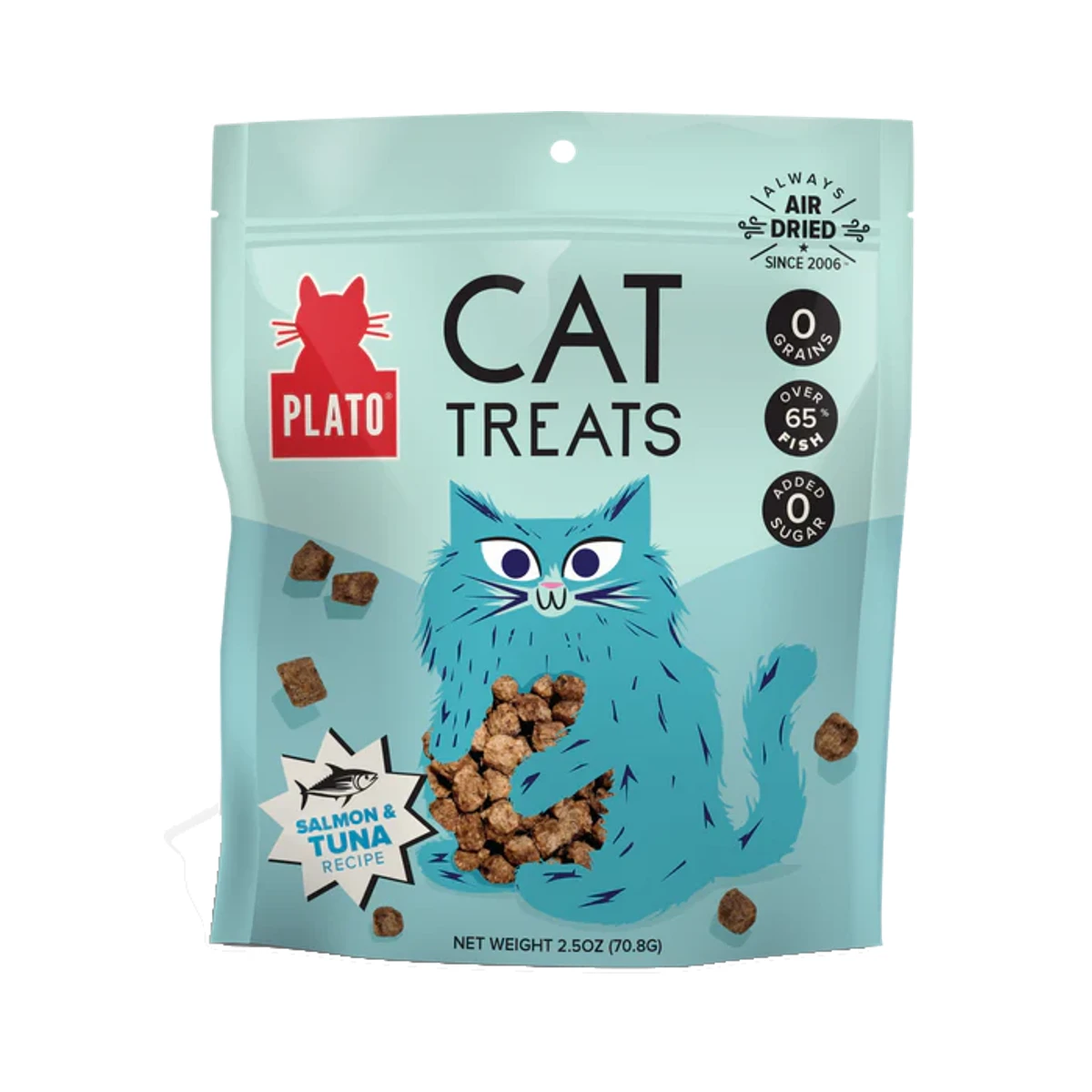 Plato Air-Dried Cat Treats - Salmon & Tuna