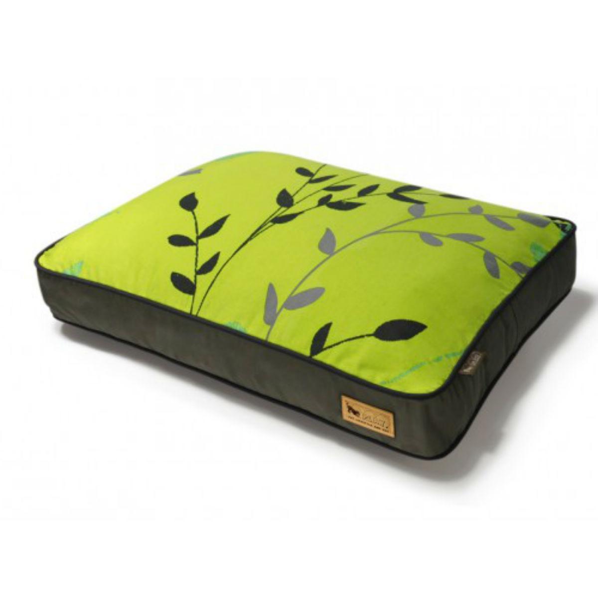 P.L.A.Y. Greenery Rectangular Dog Bed - Pear and Rifle Green