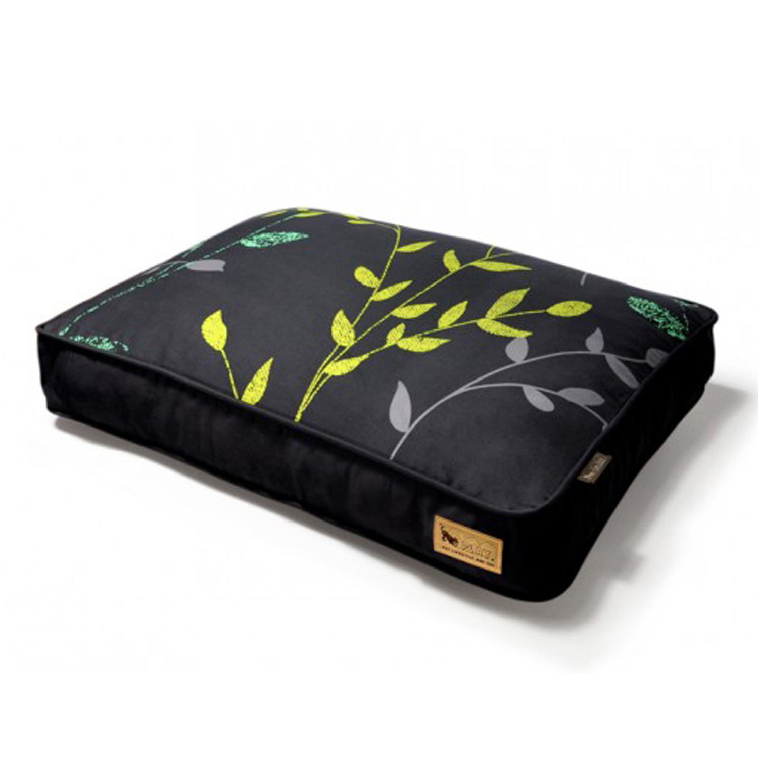 P.L.A.Y. Greenery Rectangular Dog Bed - Slate and Dark Gray