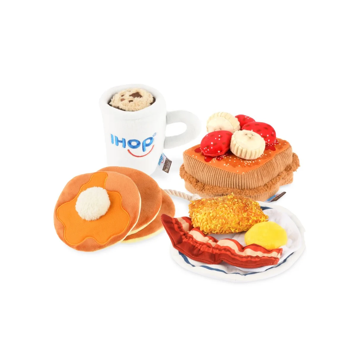 P.L.A.Y. IHOP Breakfast Sampler Dog Toy - 4 Piece Set