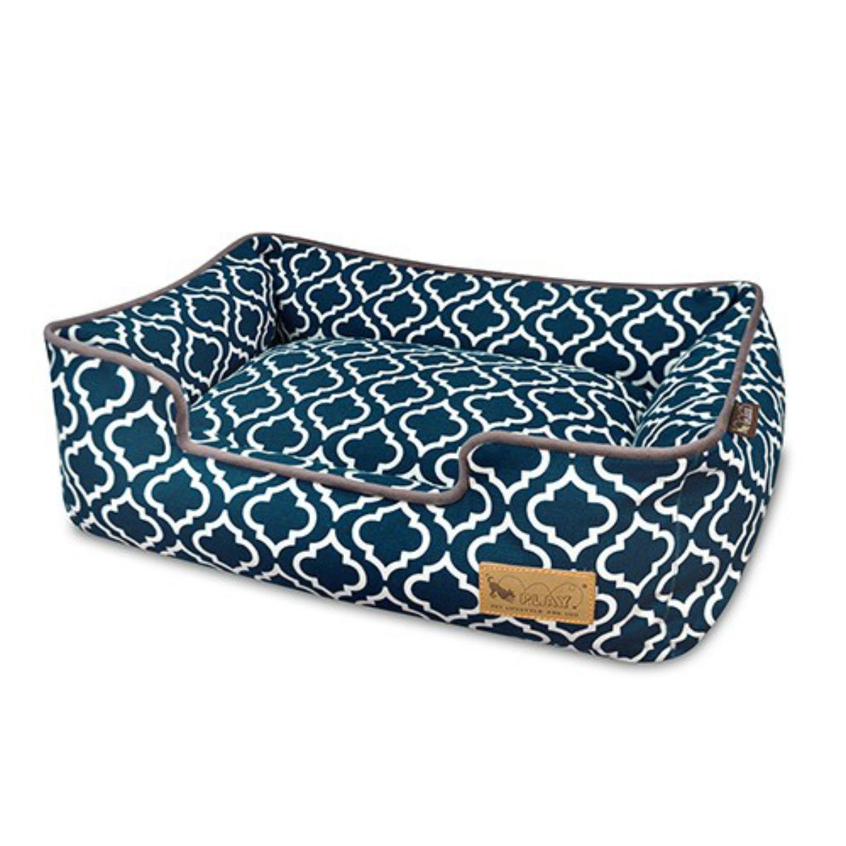 P.L.A.Y. Moroccan Lounge Dog Bed - Navy Blue