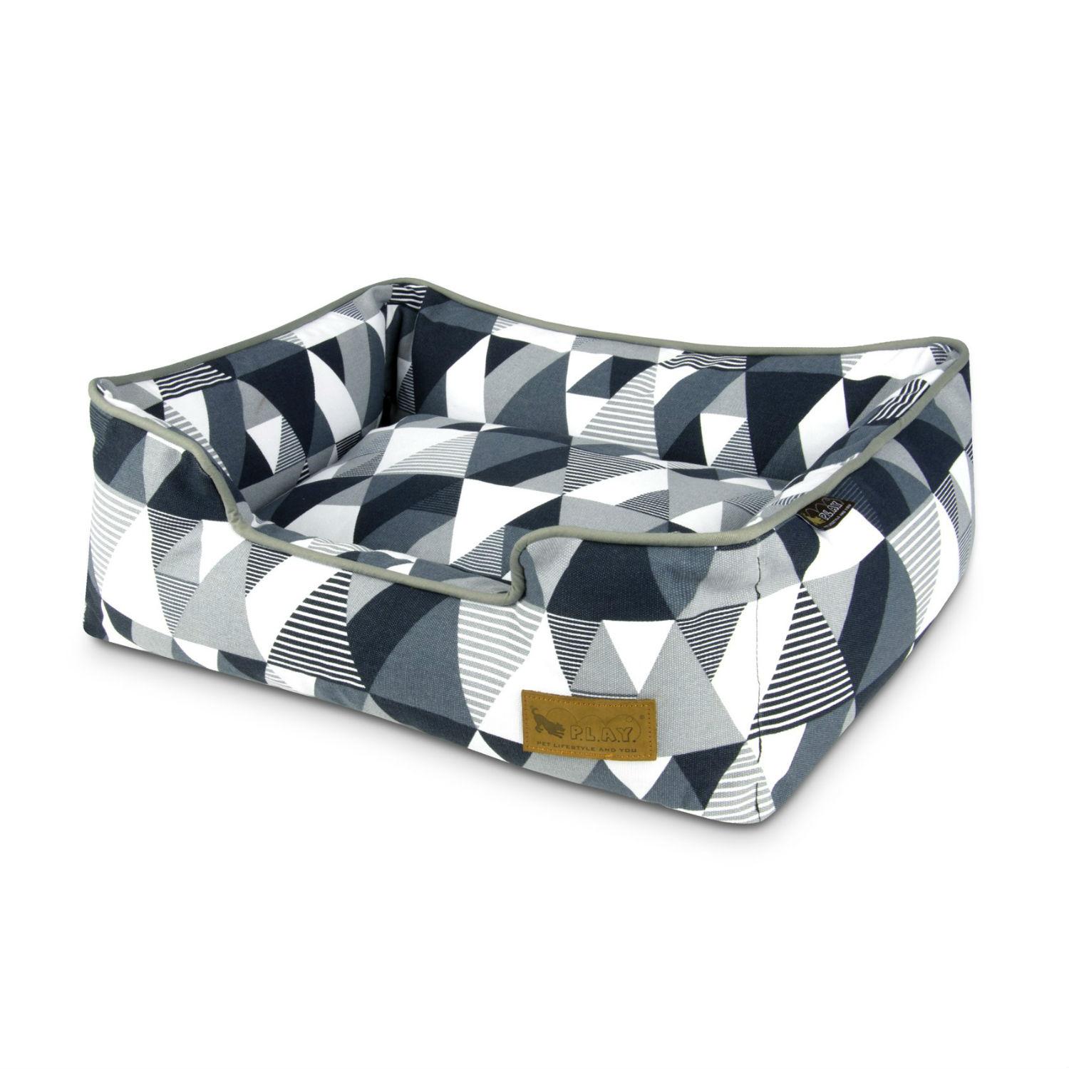 P.L.A.Y. Mosaic Lounge Dog Bed - Tuxedo