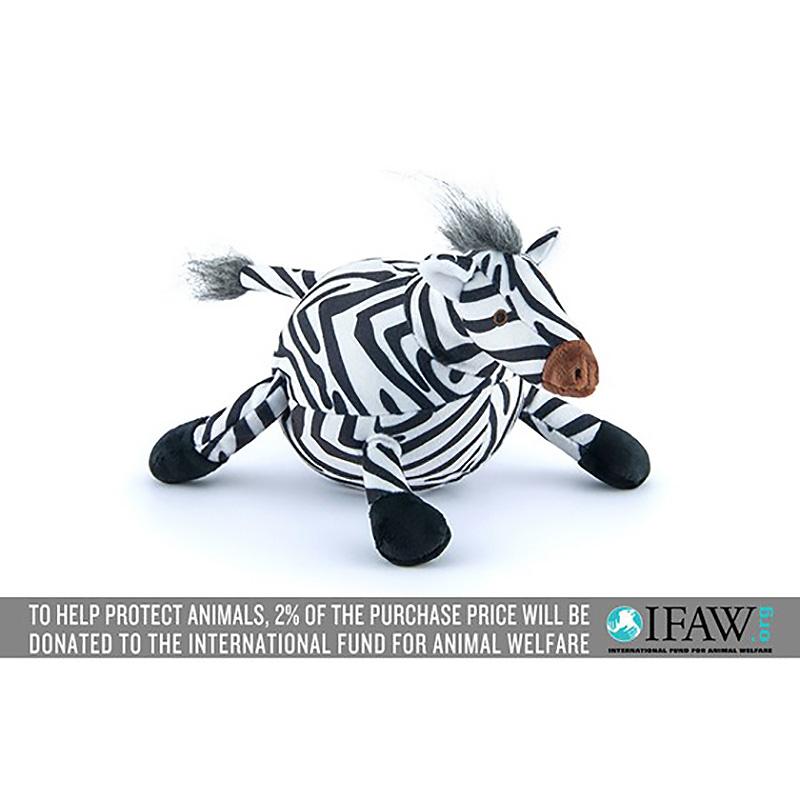 P.L.A.Y. Safari Dog Toy - Zara the Zebra