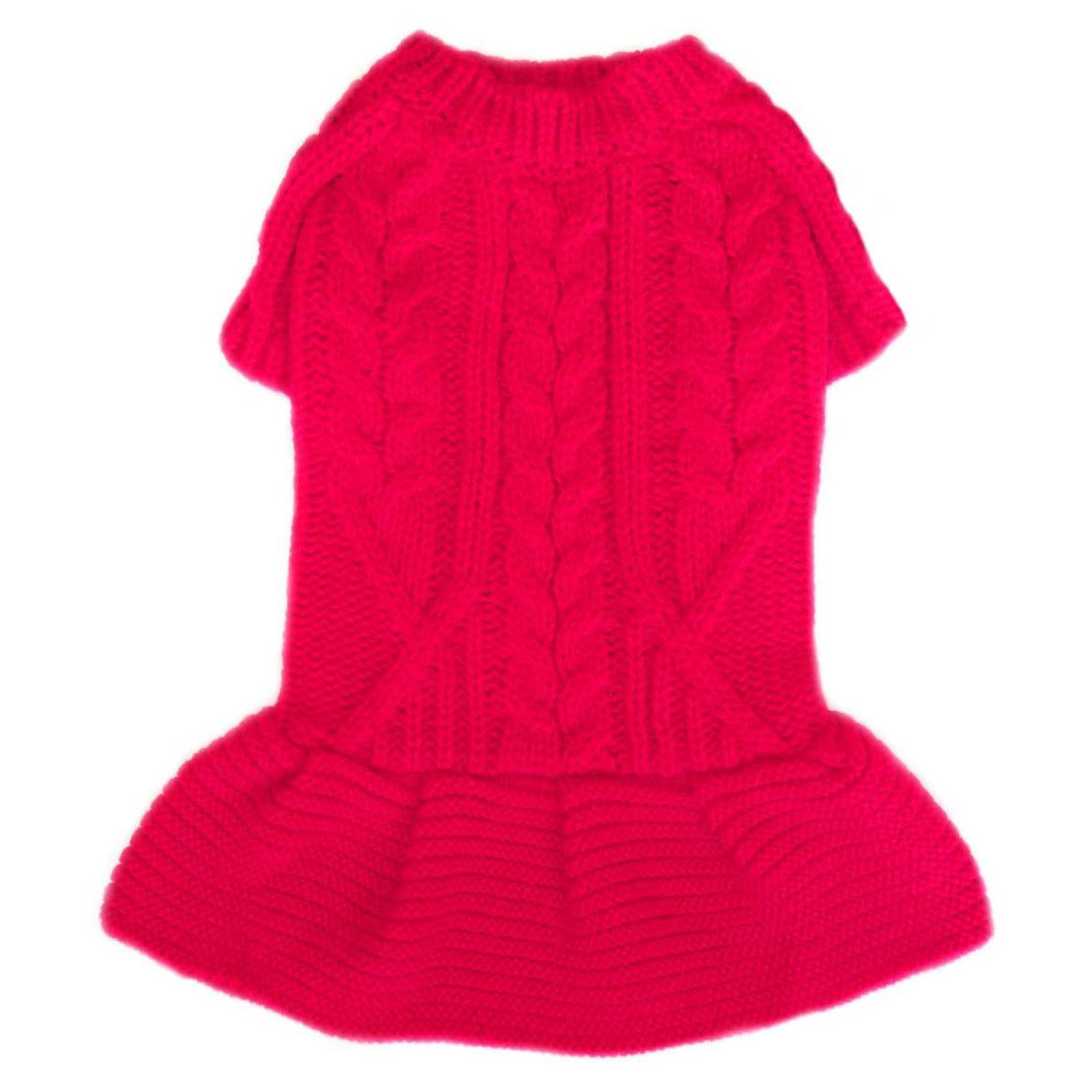 Pooch Outfitters Georgia Dog Sweater Dress - Red