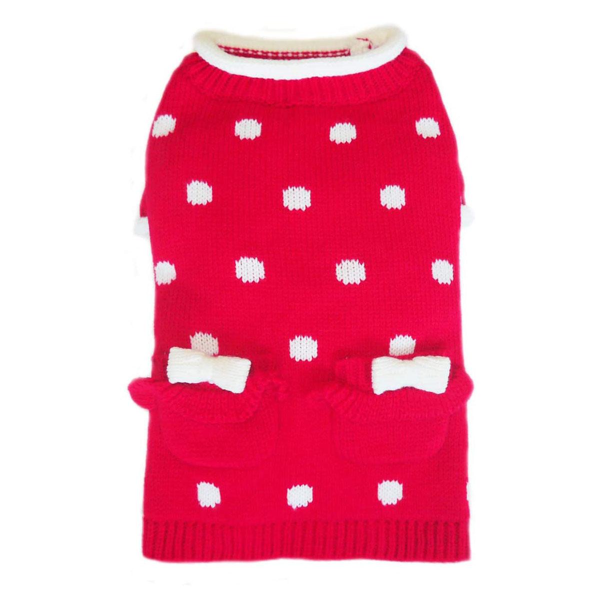 Pooch Outfitters Lala Dog Sweater - Red