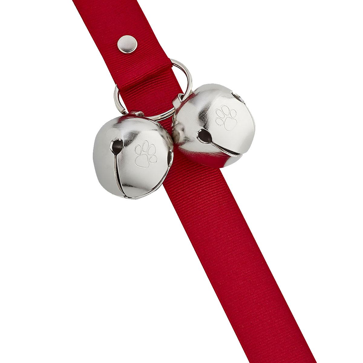Poochie Bells Dog Doorbell Solid Design - Cherry Red