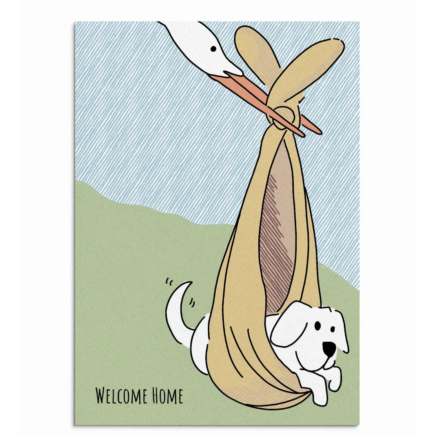 Poochie Post Edible Greeting Card For Dogs - Welcome Home