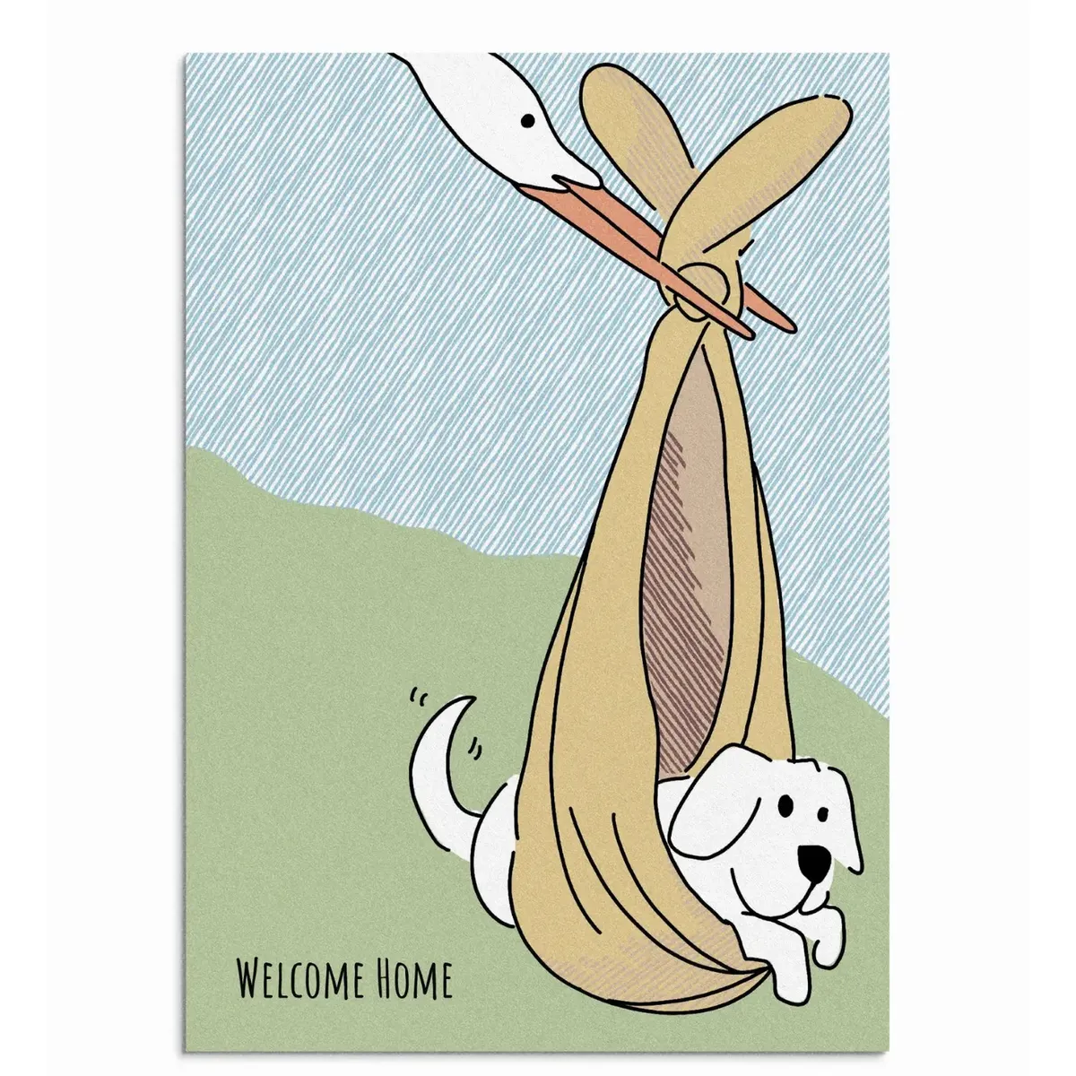 Poochie Post Edible Greeting Card For Dogs - Welcome Home