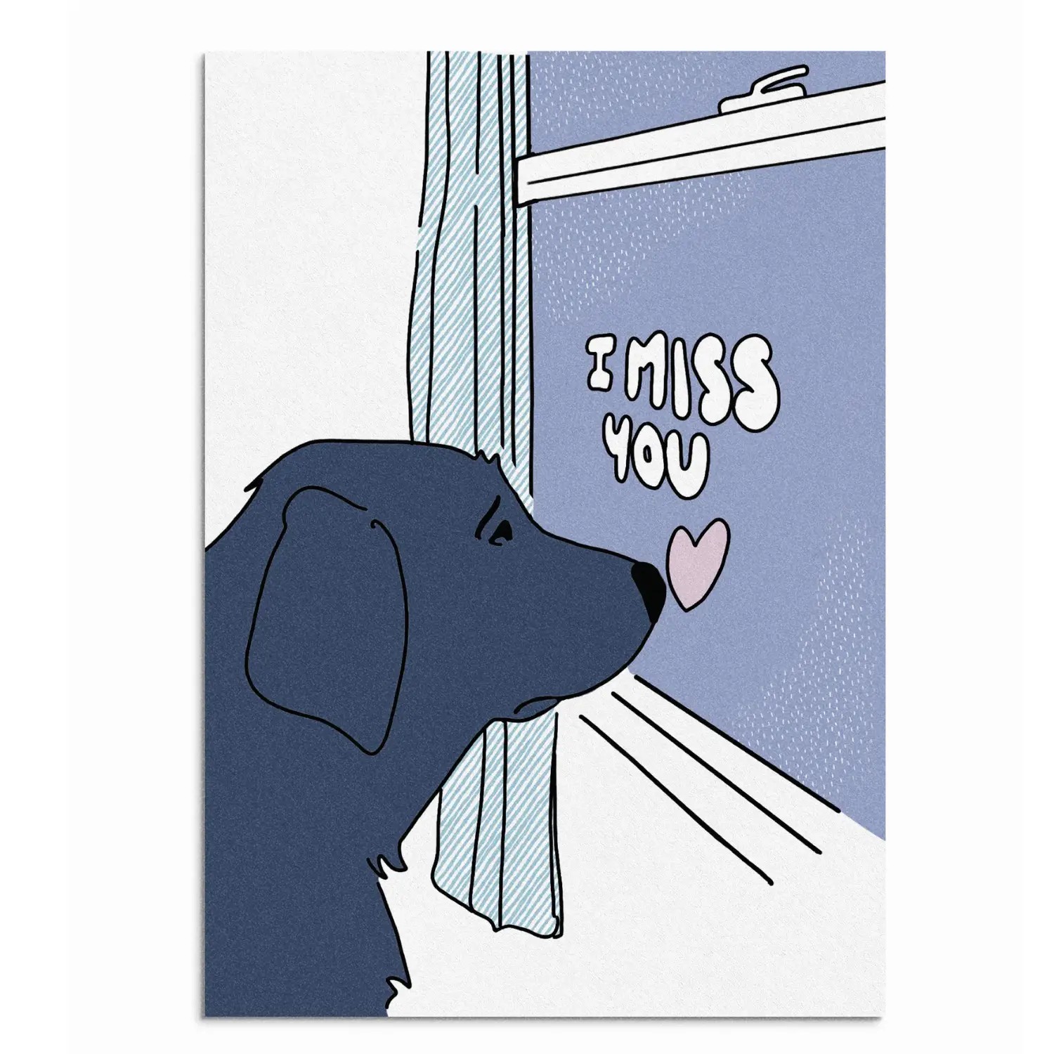 Poochie Post Edible Greeting Card For Dogs - I Miss You