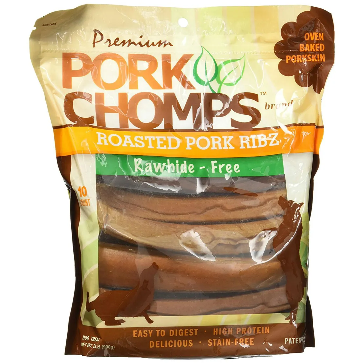 Pork Chomps Roasted Pork Ribz Dog Treats BaxterBoo