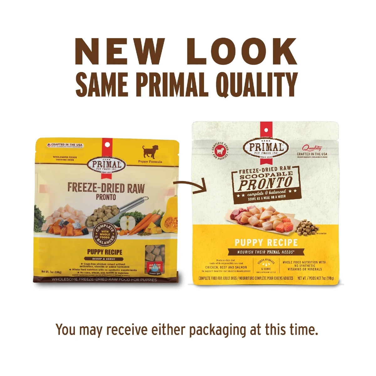 Primal Freeze-Dried Raw Pronto Dog Food - Puppy Recipe