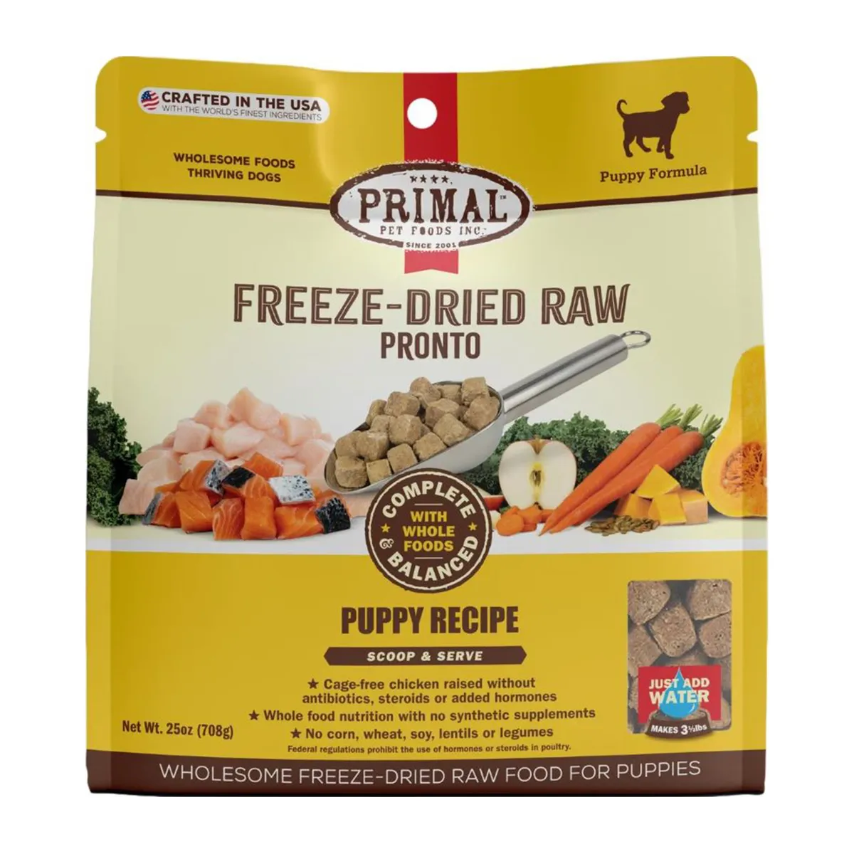 Primal Freeze-Dried Raw Pronto Dog Food - Puppy Recipe