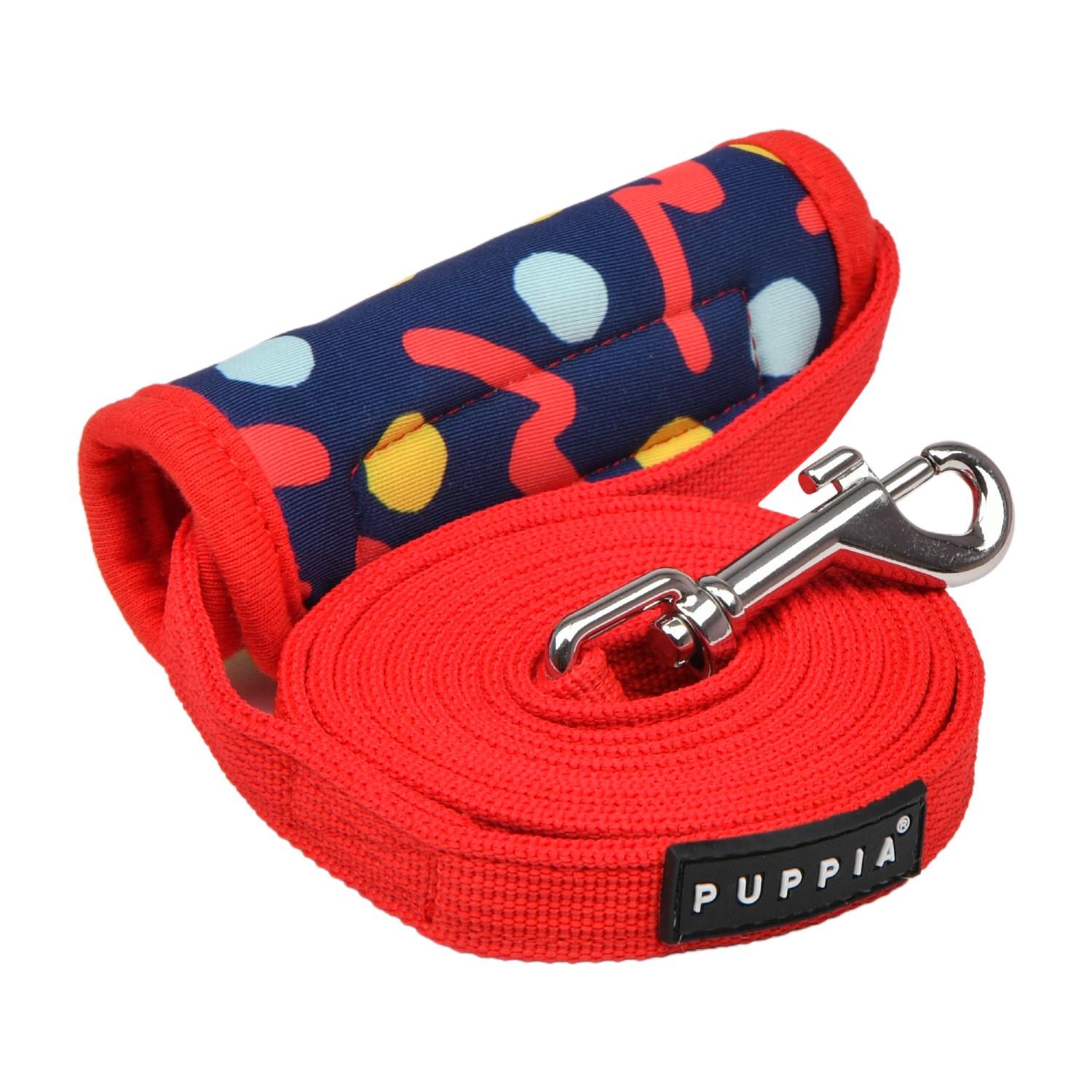 Puppia Fete Zigzag Comfort Dog Leash - Red