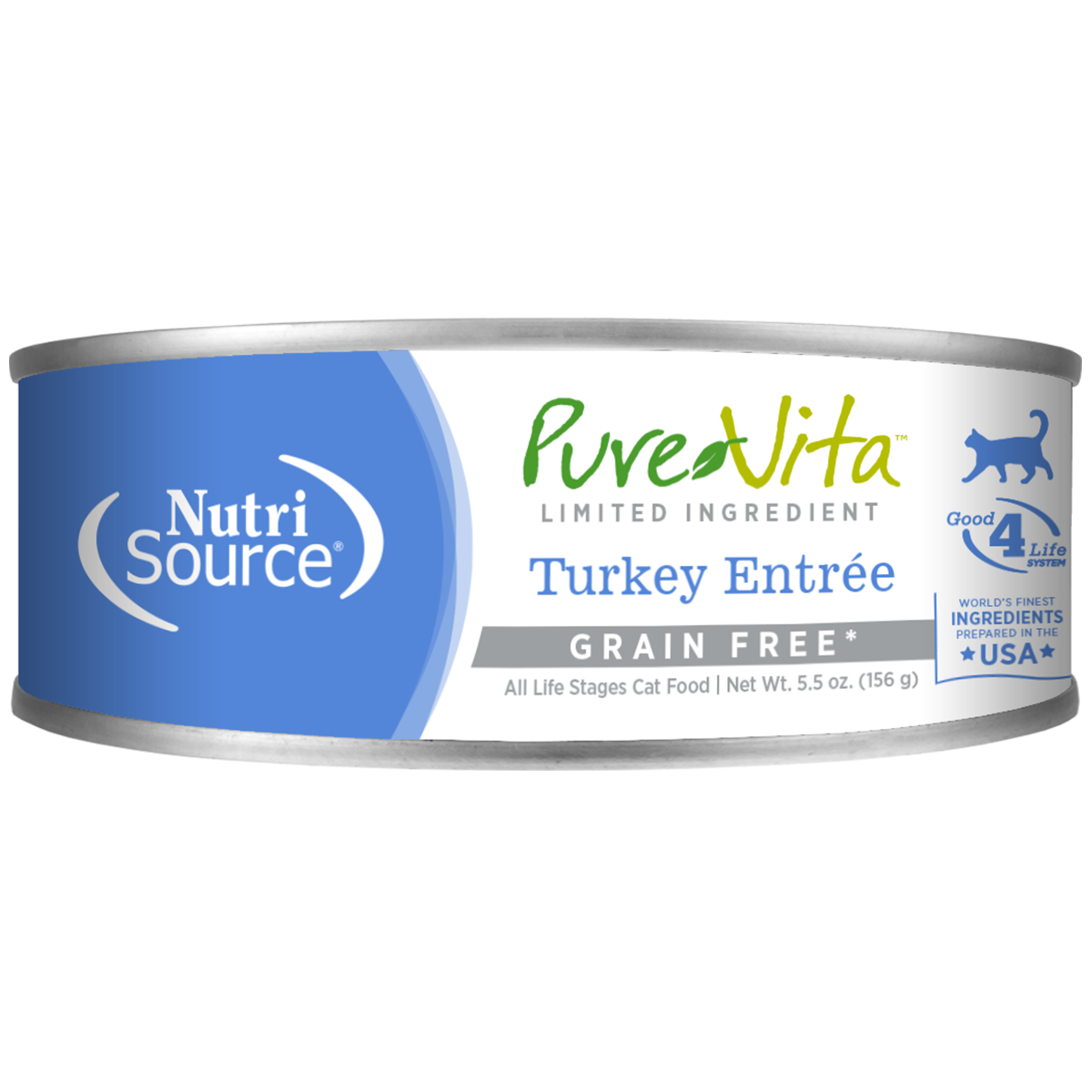 PureVita Grain-Free Wet Cat Food - Turkey Entree