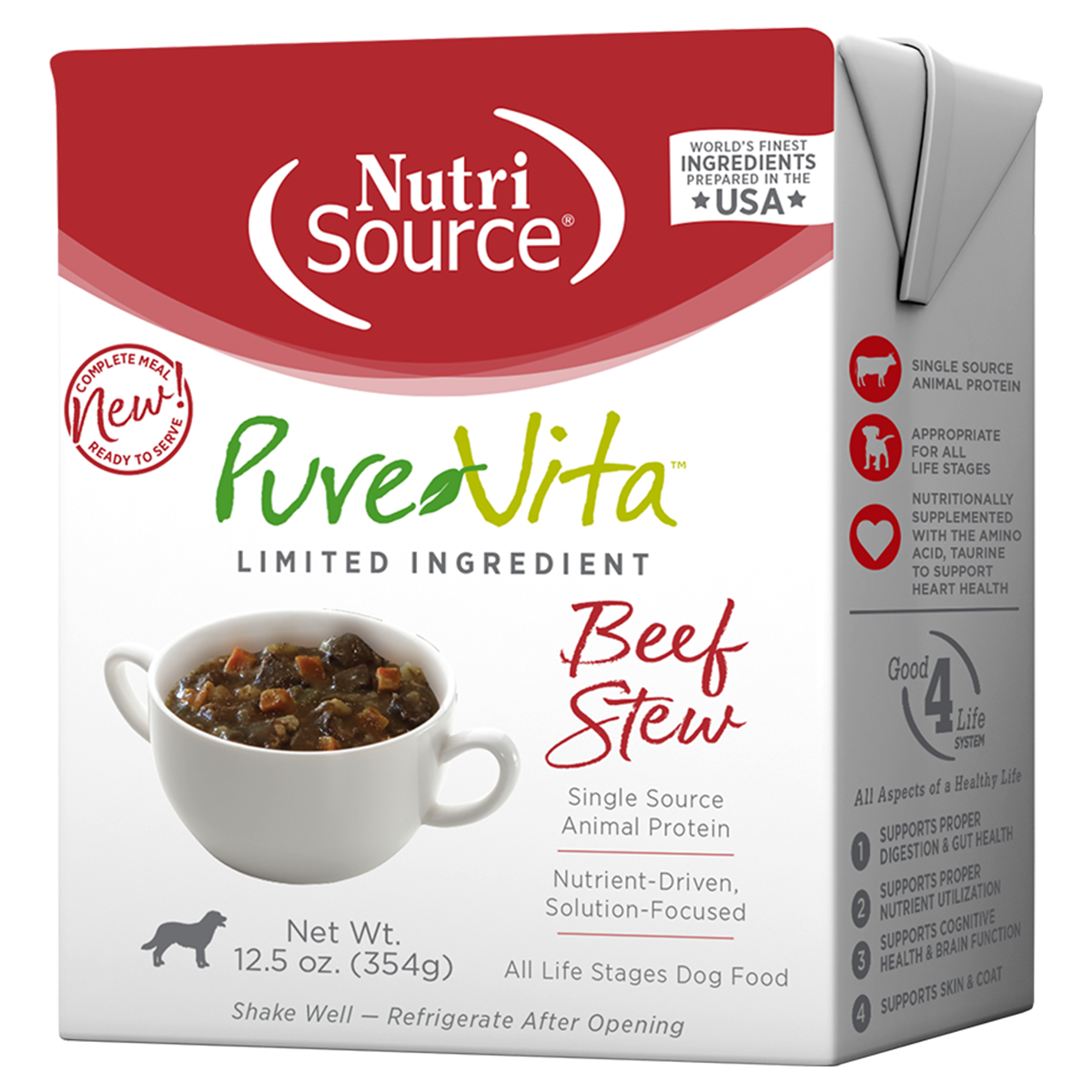 PureVita Limited Ingredient Wet Dog Food - Beef Stew
