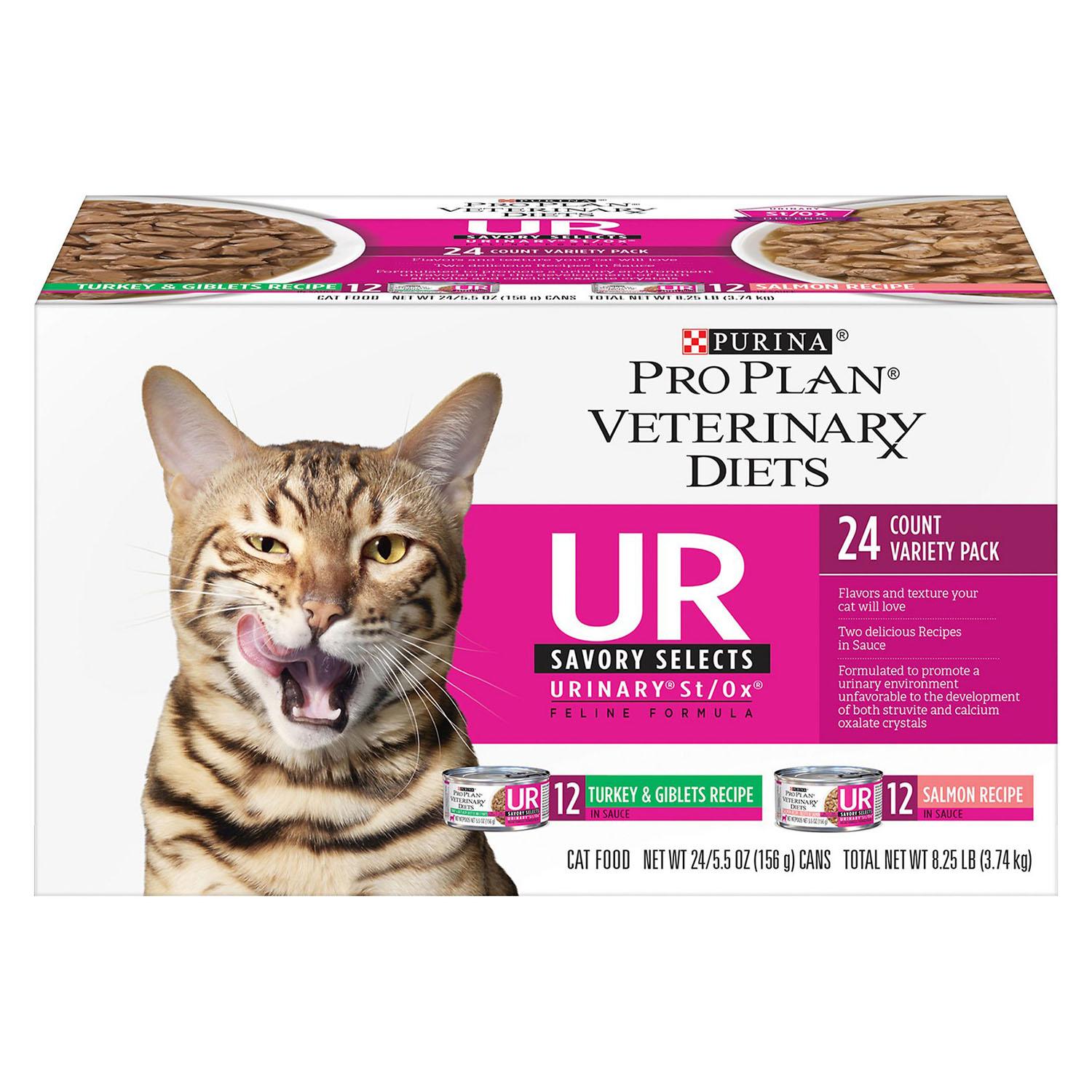 Purina Pro Plan Veterinary Diets UR Urinary St/Ox Cat Food 24 Pack - Canned