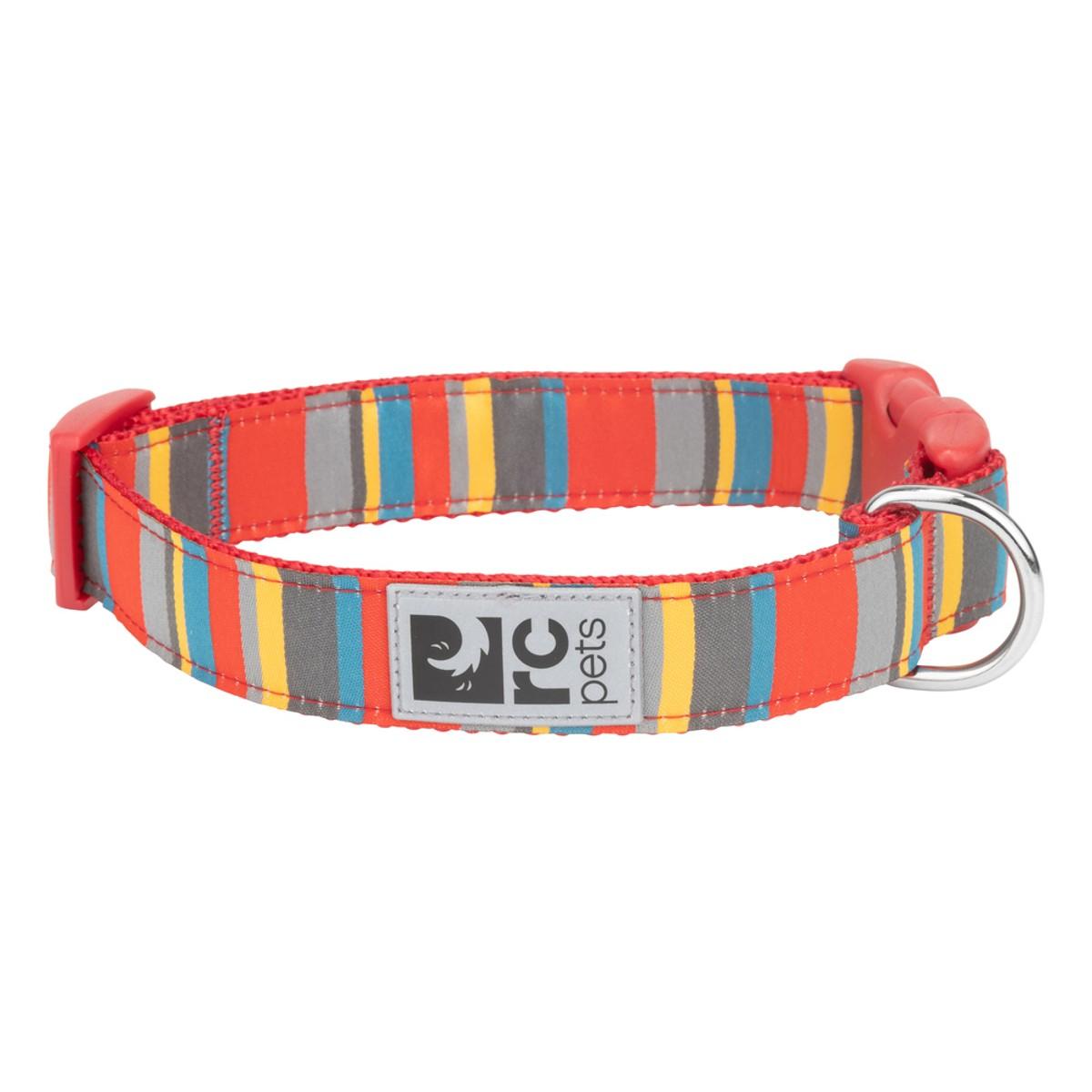 RC Pet Adjustable Clip Dog Collar - Multi Stripes