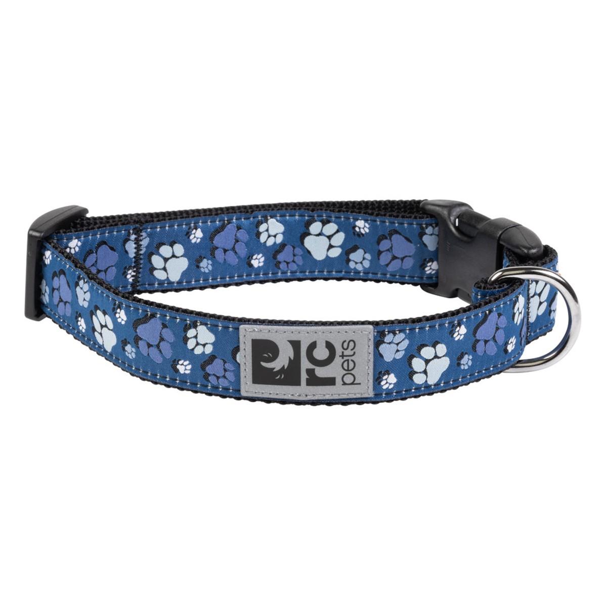 RC Pet Adjustable Clip Dog Collar - Fresh Tracks Blue