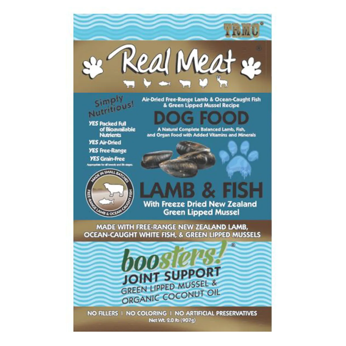 Real Meat Boosters Joint Support Air-Dried Dog Food - Lamb & Fish