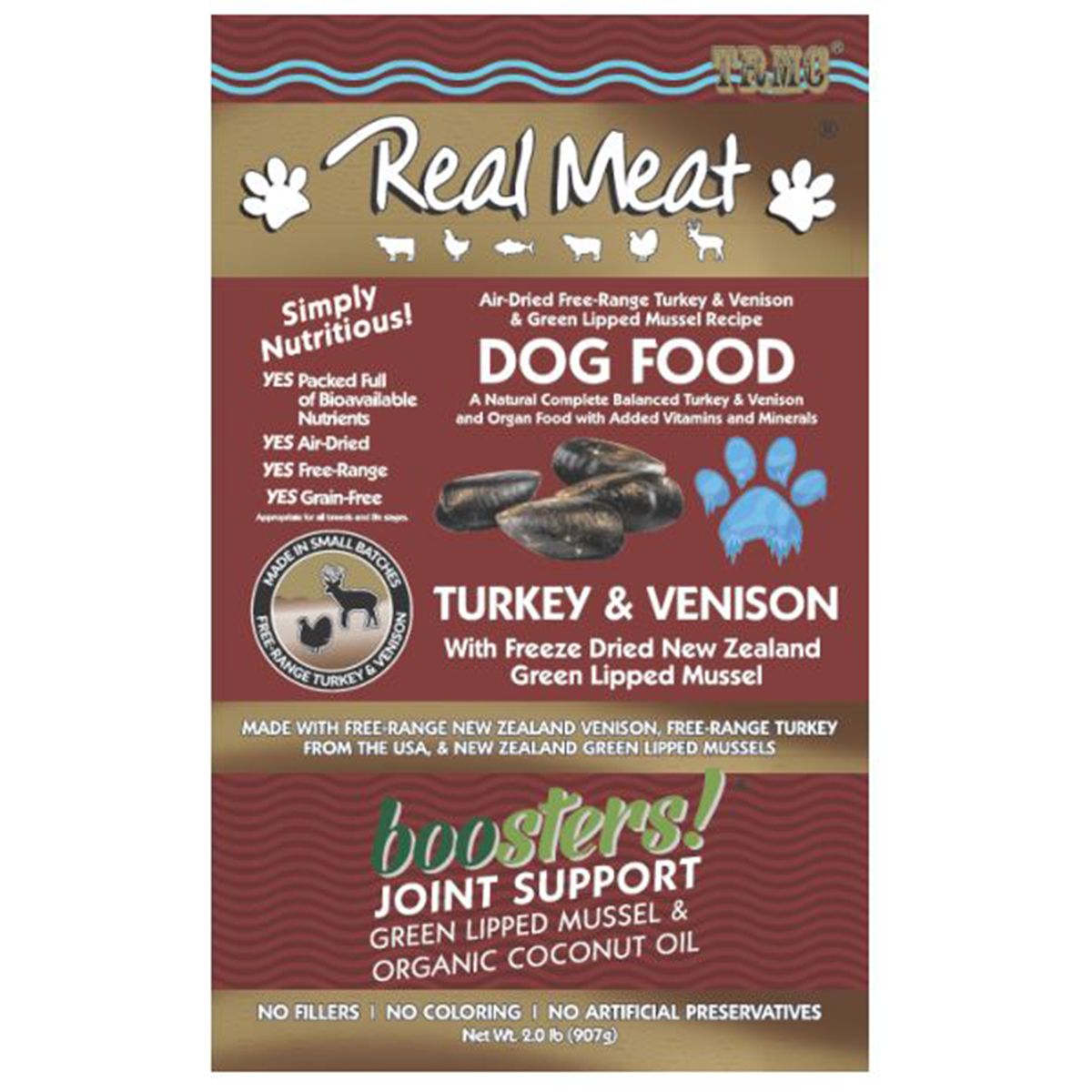 Real Meat Boosters Joint Support Air-Dried Dog Food - Turkey & Venison