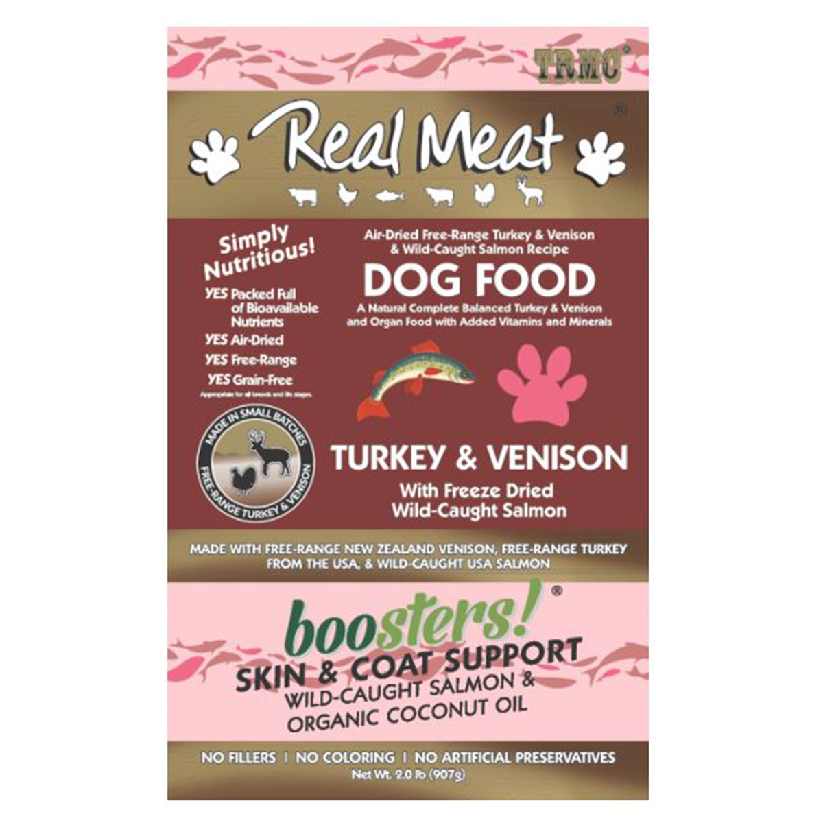 Real Meat Boosters Skin & Coat Air-Dried Dog Food - Turkey & Venison