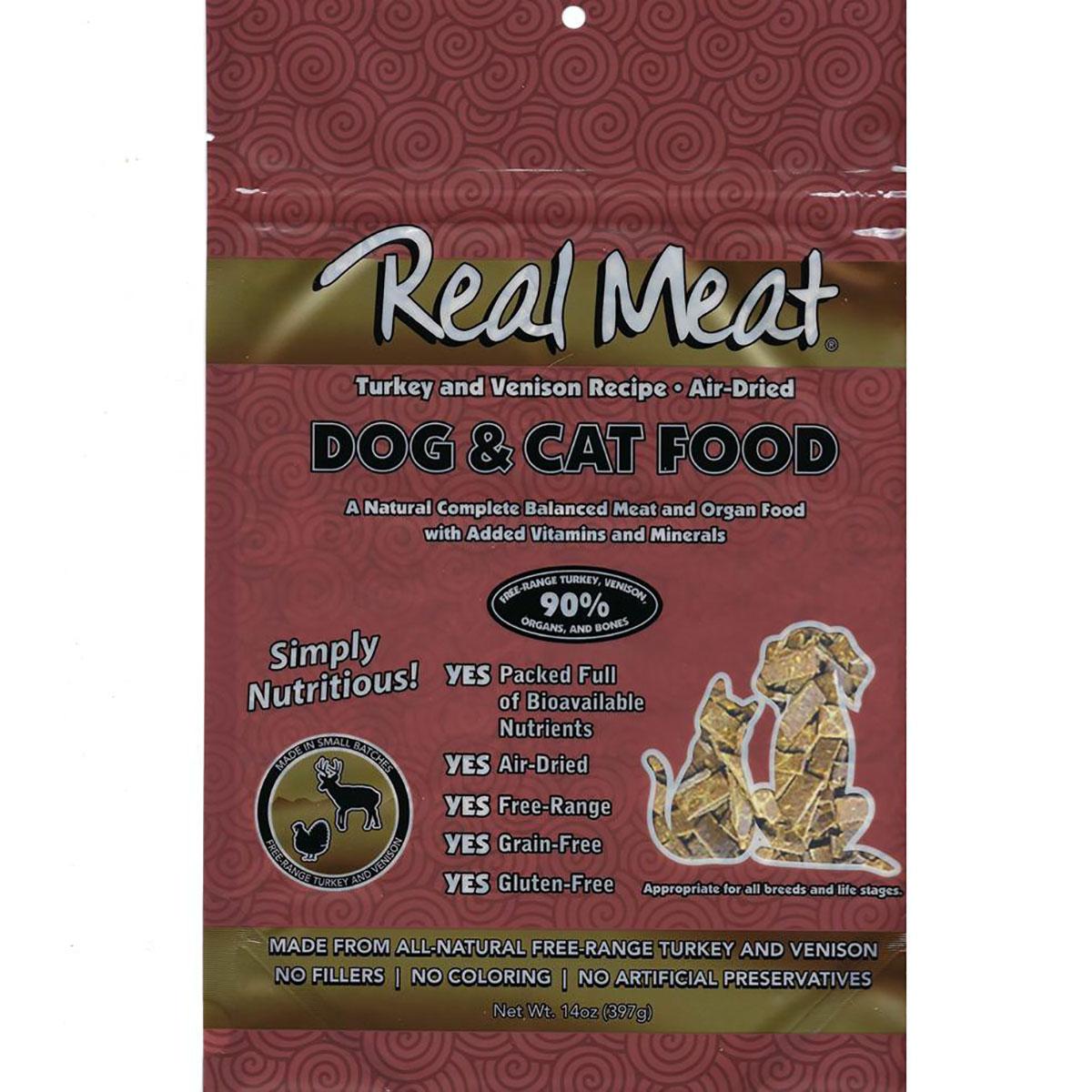 Real Meat Dog and Cat Food - Turkey & Venison