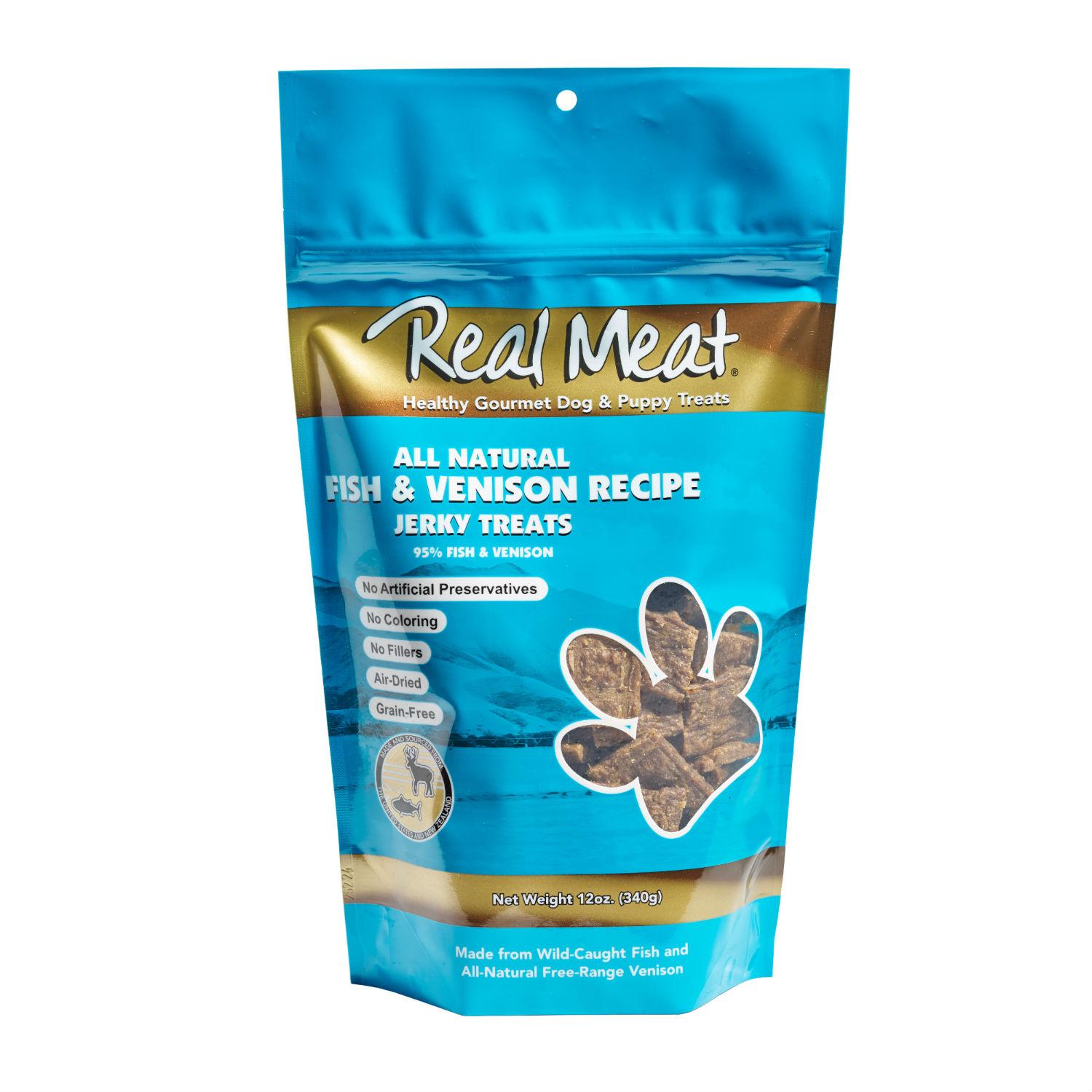 Real Meat Jerky Dog Treats - Fish & Venison