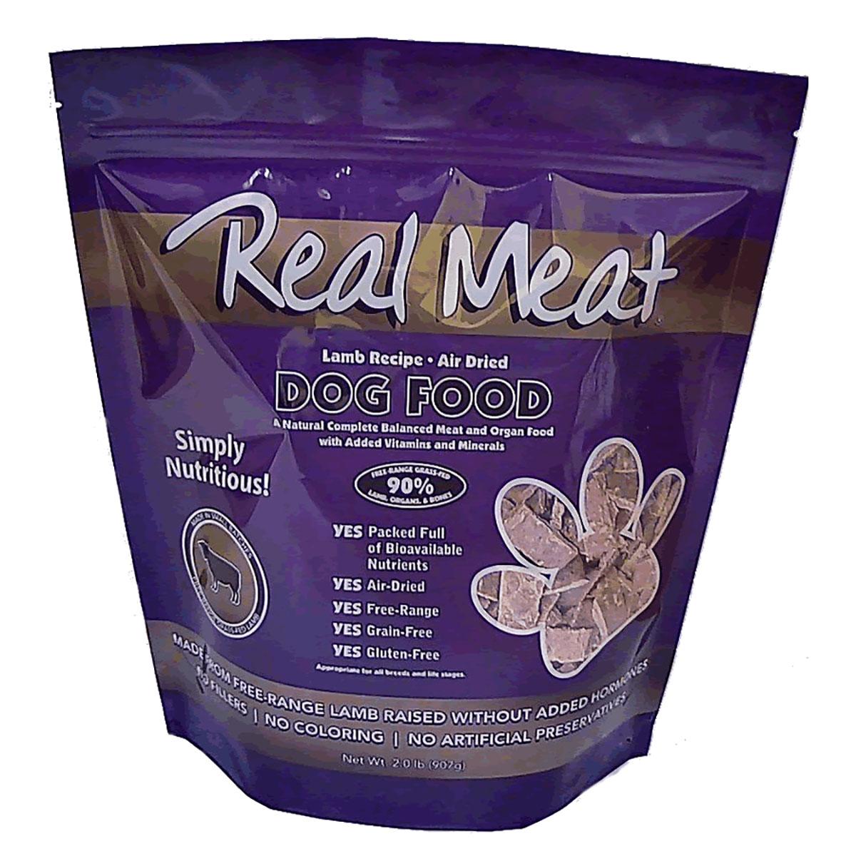 Real Meat Air-Dried Dog Food - Lamb