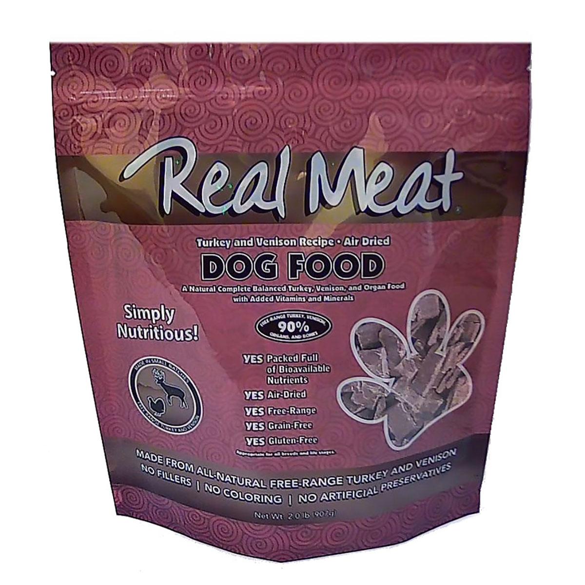 Real Meat Air-Dried Dog Food - Turkey and Venison