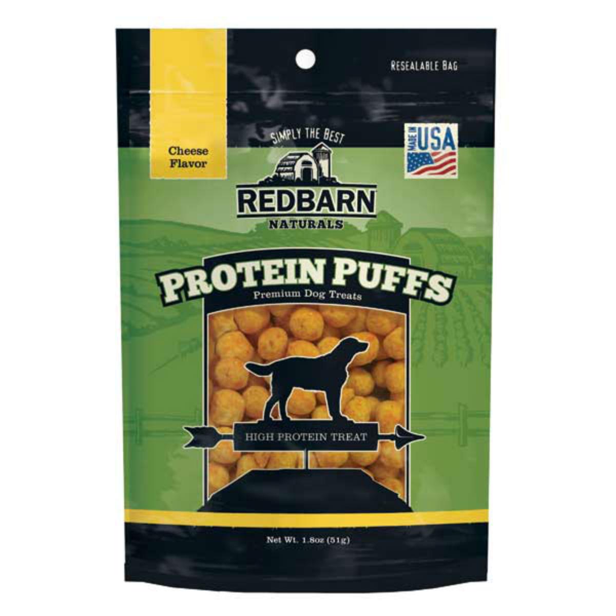Redbarn Protein Puffs Dog Treats - Cheese