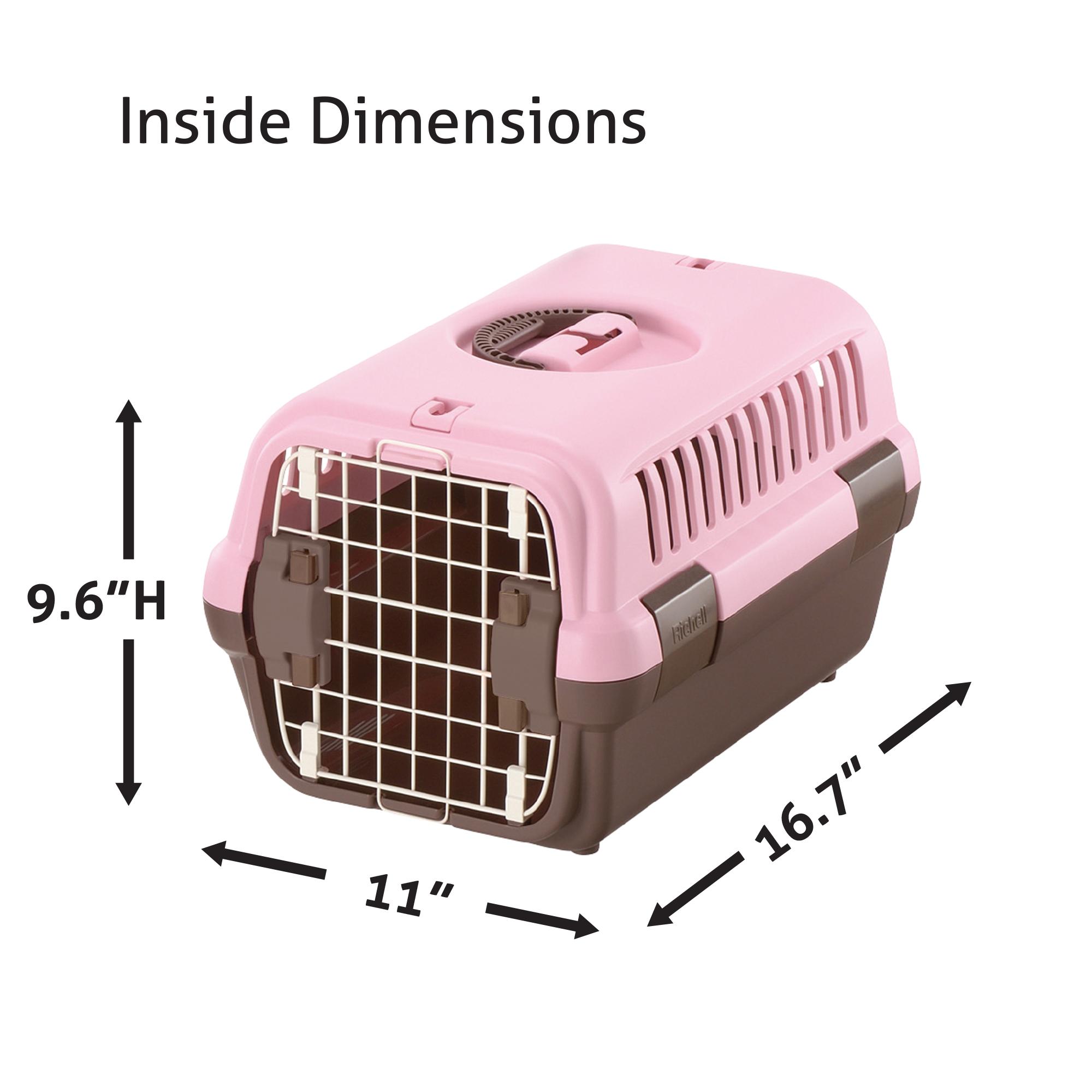 Richell Pet Travel Carrier Soft Pink BaxterBoo